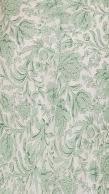 Margo Midi Dress - Green Flower