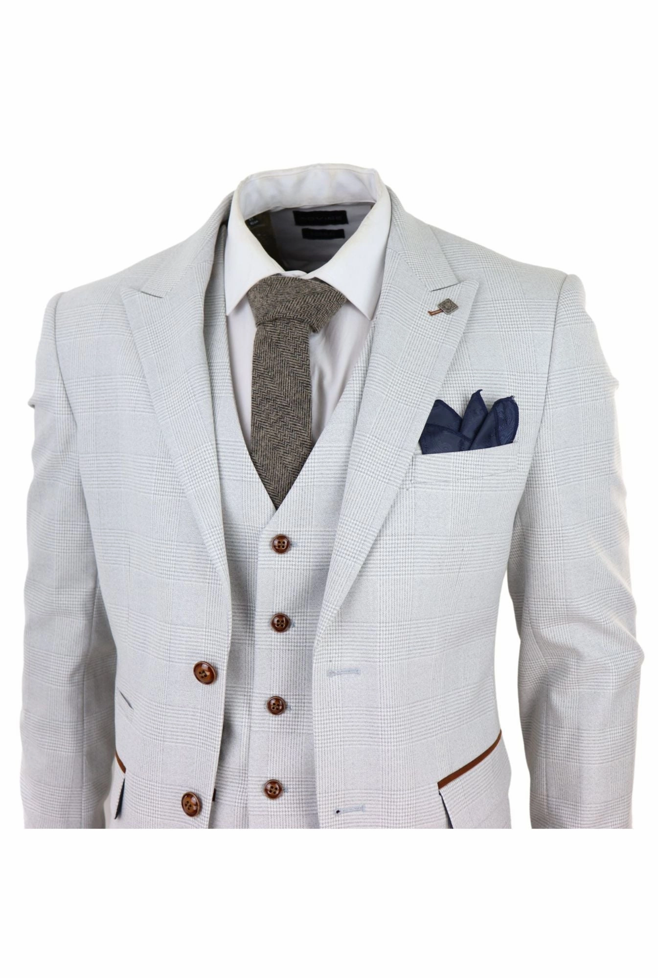 Mark 3 Piece Tweed Check Suit