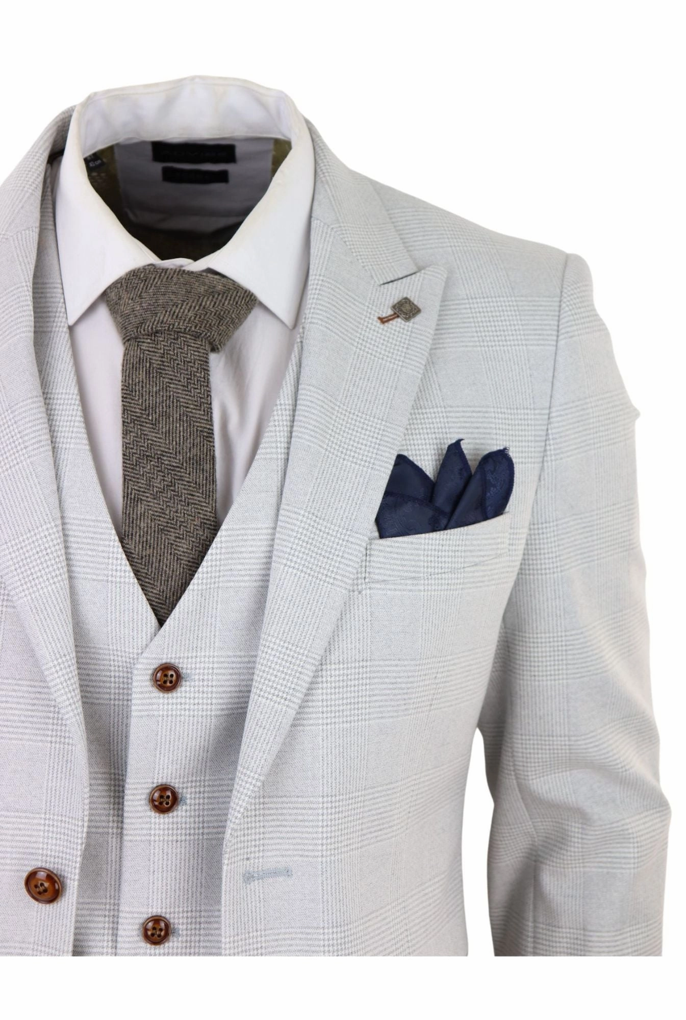 Mark 3 Piece Tweed Check Suit