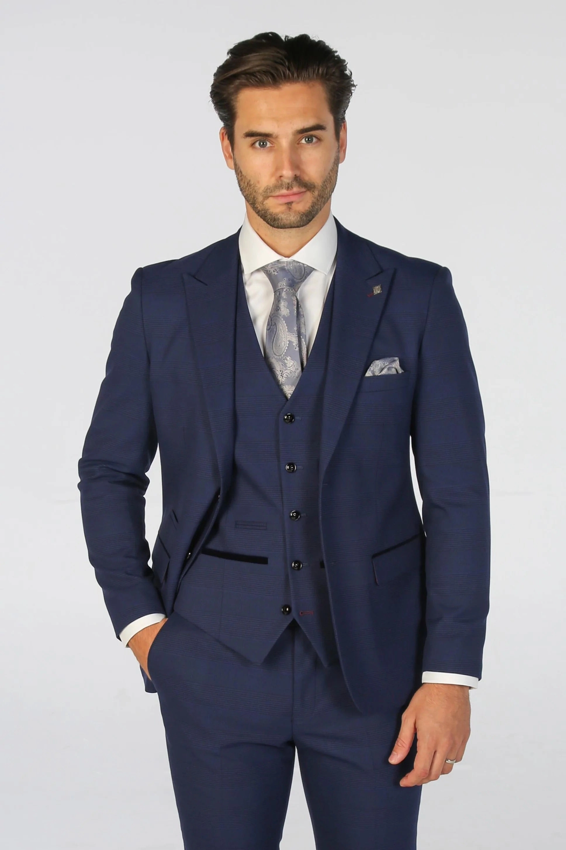 Mark - 3 Piece Tweed Check Suit