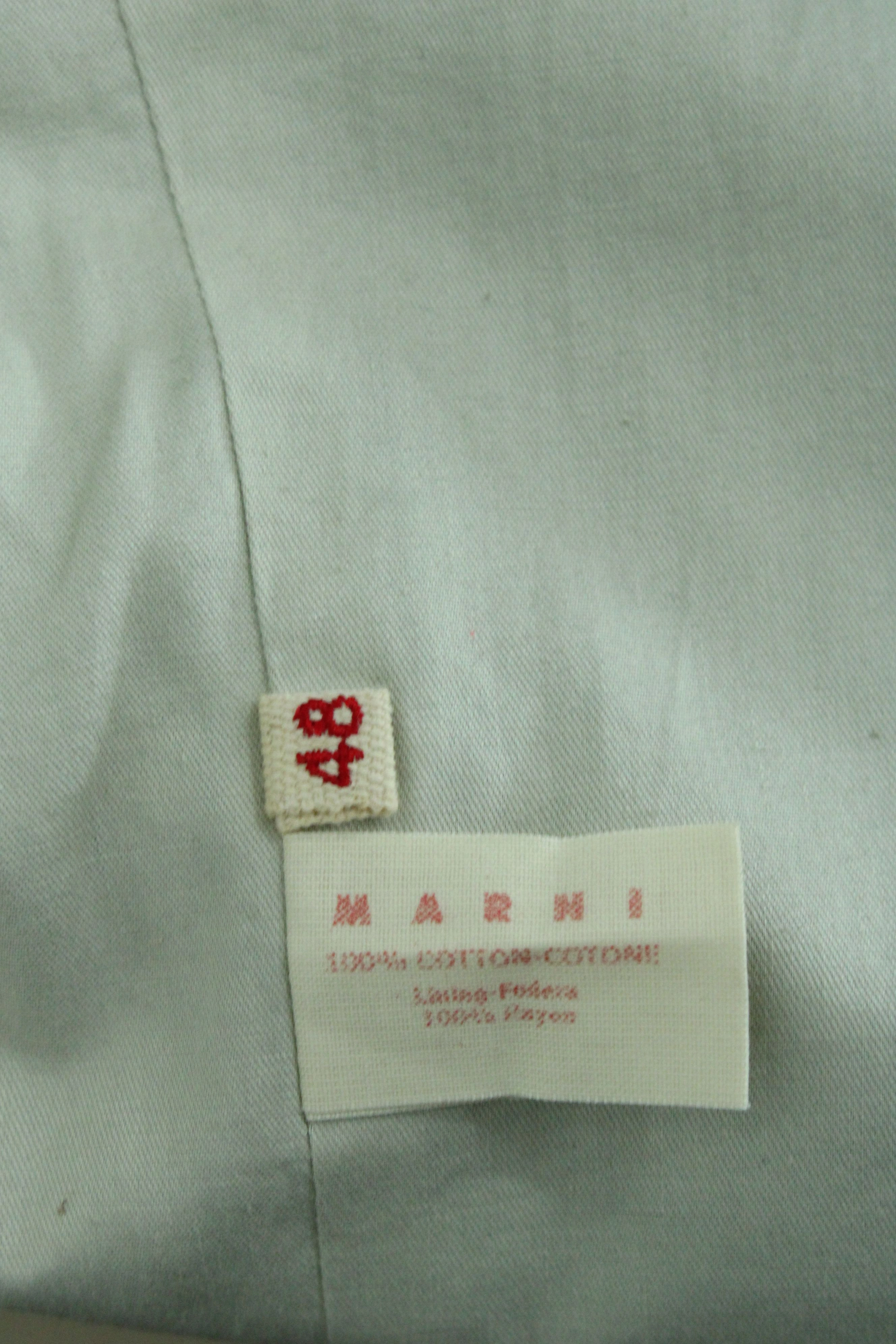 Marni Blazer Suit and Trousers in Grey Cotton
