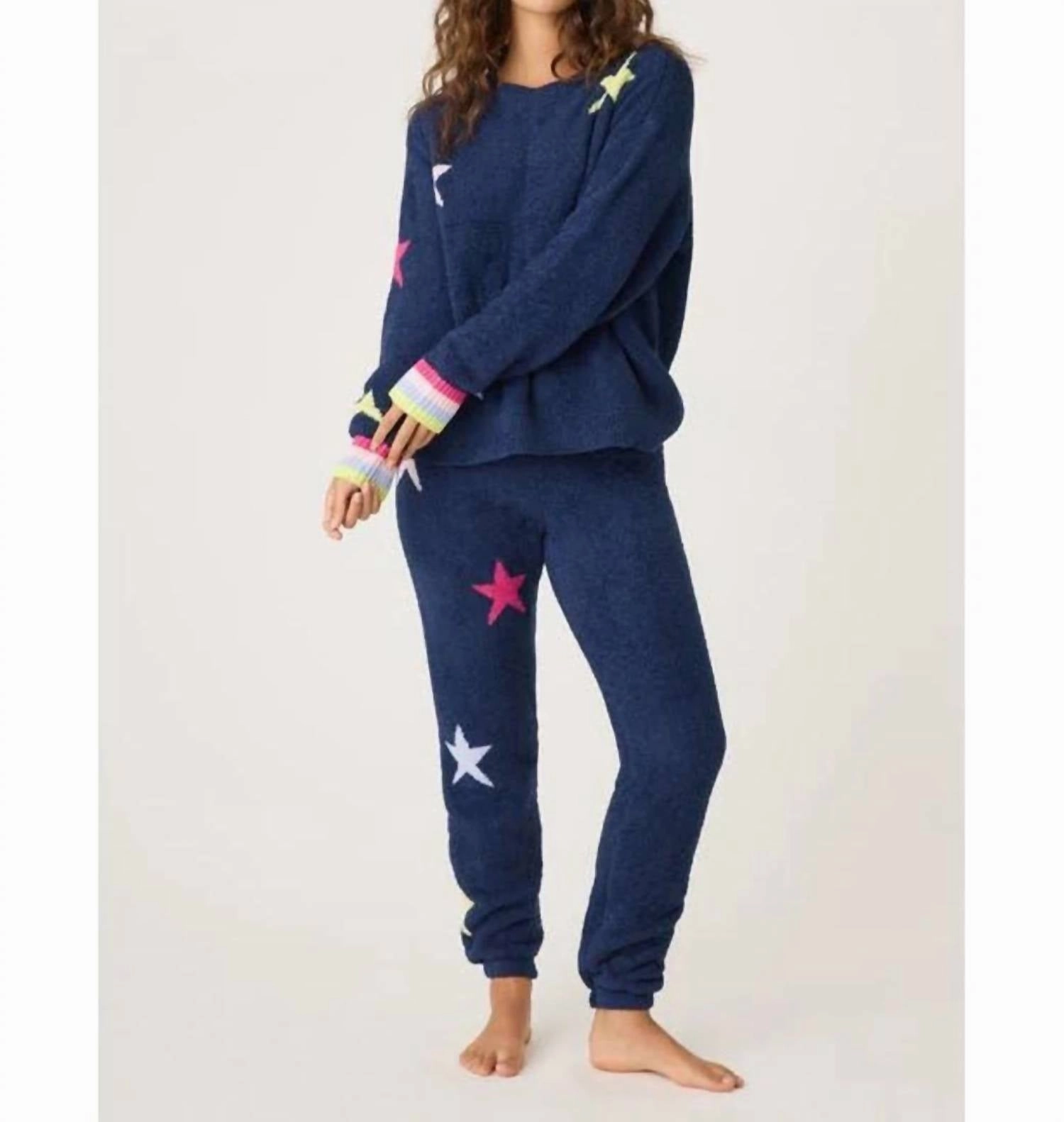 Marshmallow Party Bottoms In Navy