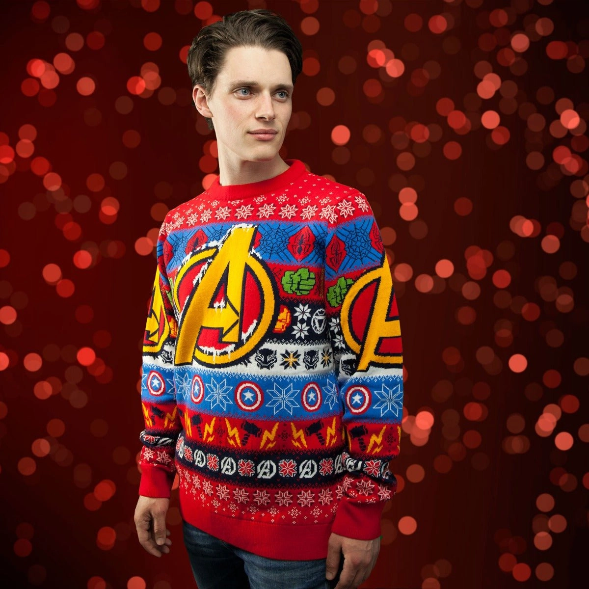 Marvel Avengers Knitted Christmas Jumper / Sweater