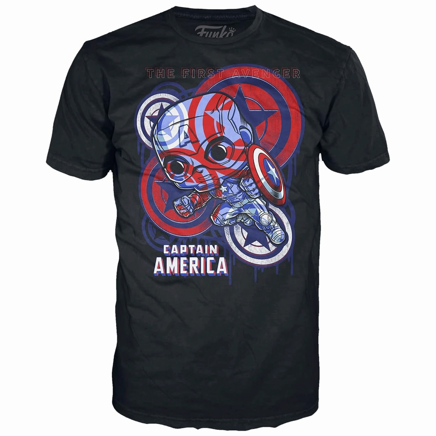Marvel Captain America Patriotic Age Pop! Vinyl and Tee Set