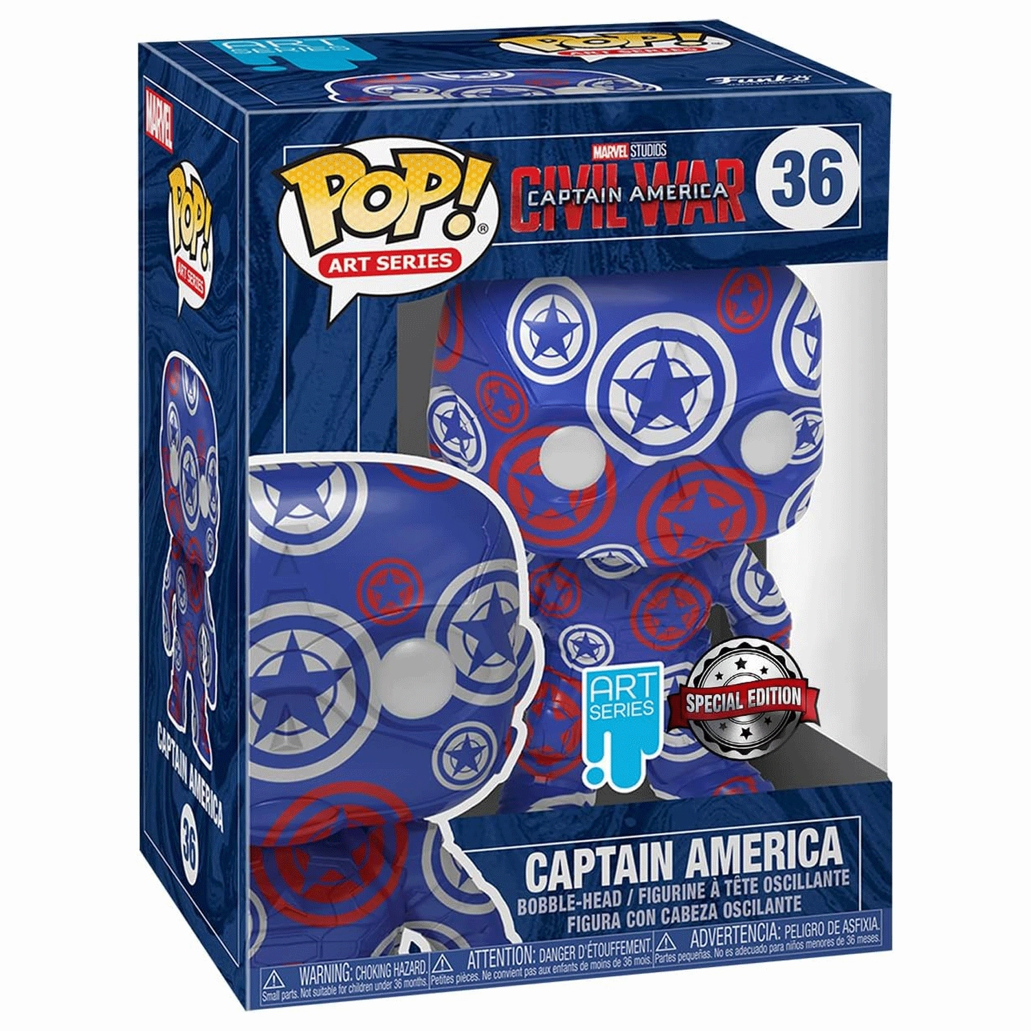 Marvel Captain America Patriotic Age Pop! Vinyl and Tee Set