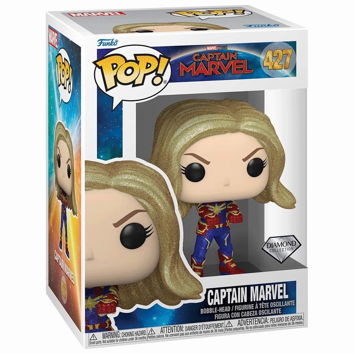 Marvel Captain Marvel Pop! Vinyl and Tee Set