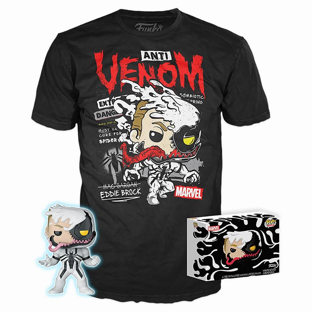 Marvel Eddie Brock Anti-Venom Funko Pop! Vinyl and Tee Set