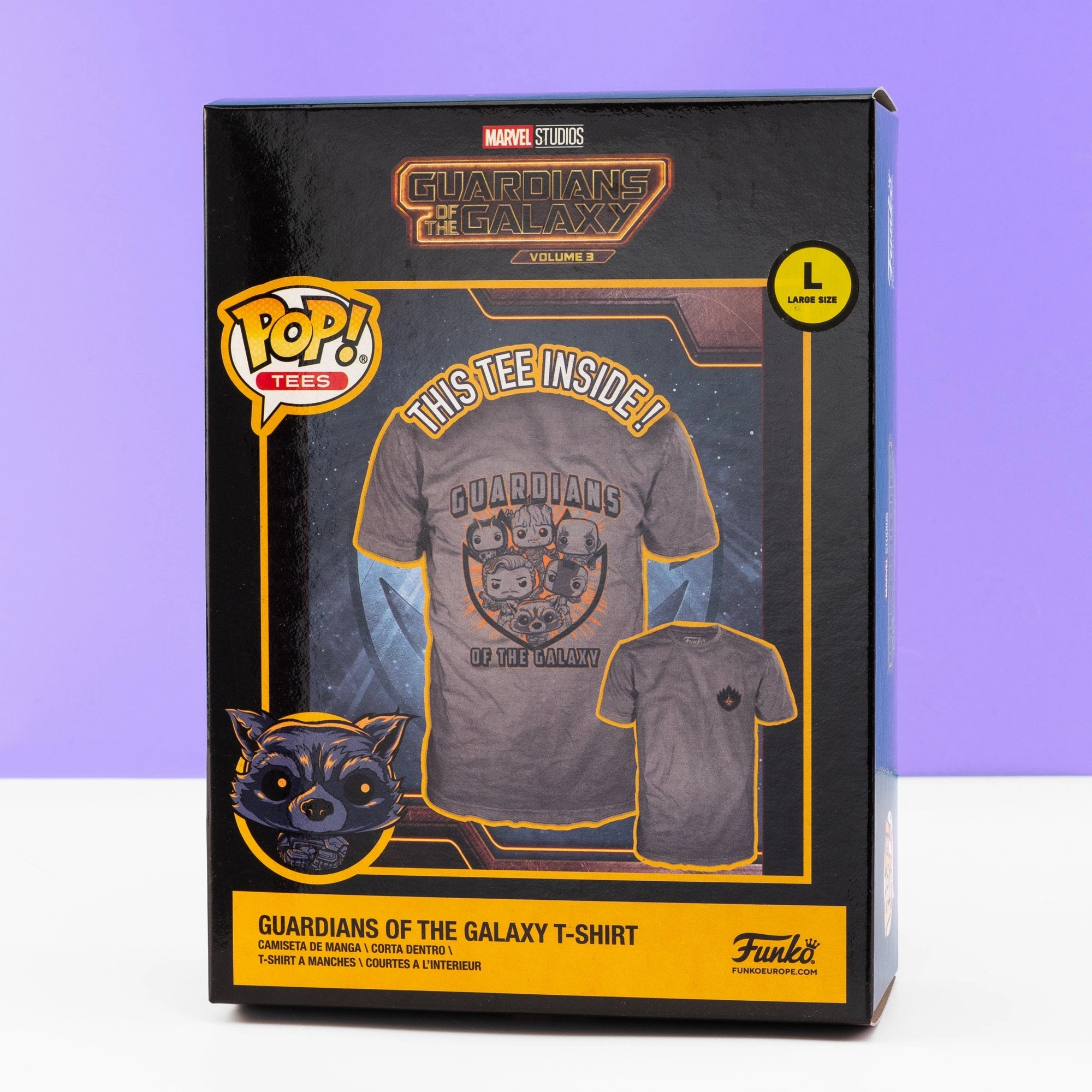 Marvel GOTG 3 Group Finale Funko Boxed Tee