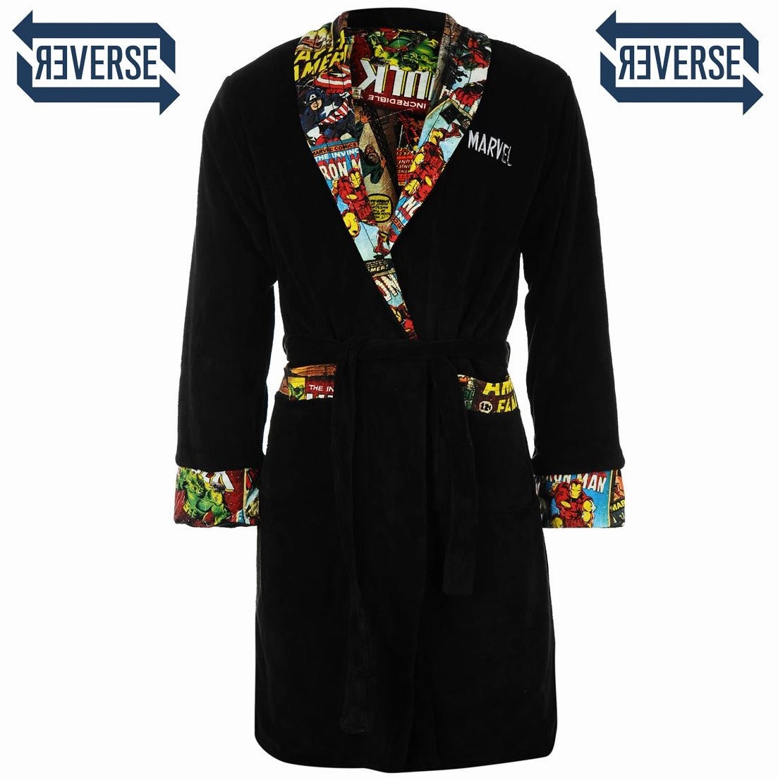 Marvel Reversible Comic Strip Bath Robe