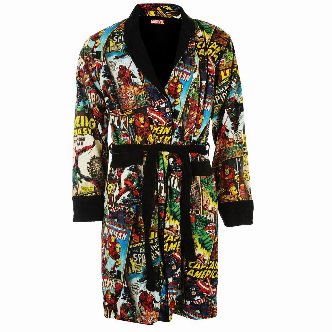 Marvel Reversible Comic Strip Bath Robe