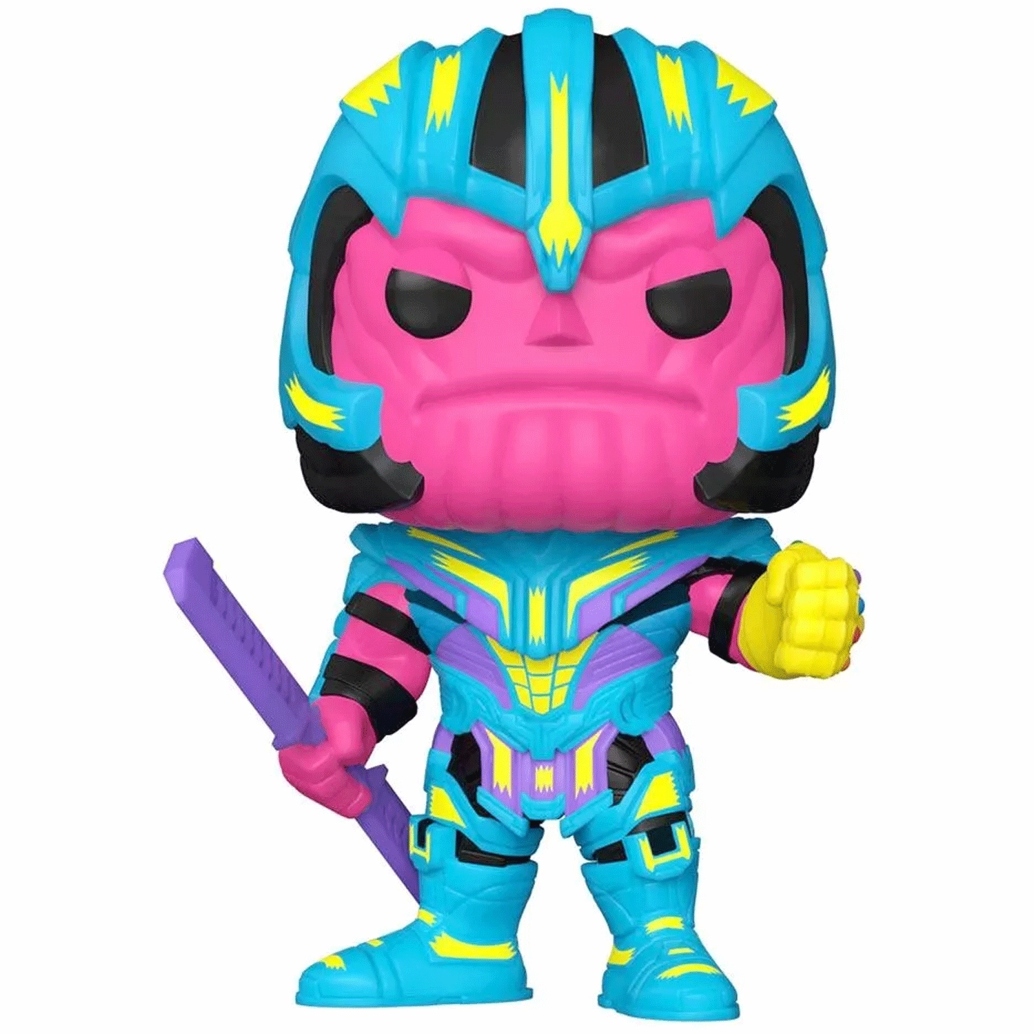 Marvel Thanos Blacklight Pop! Vinyl and Tee Set