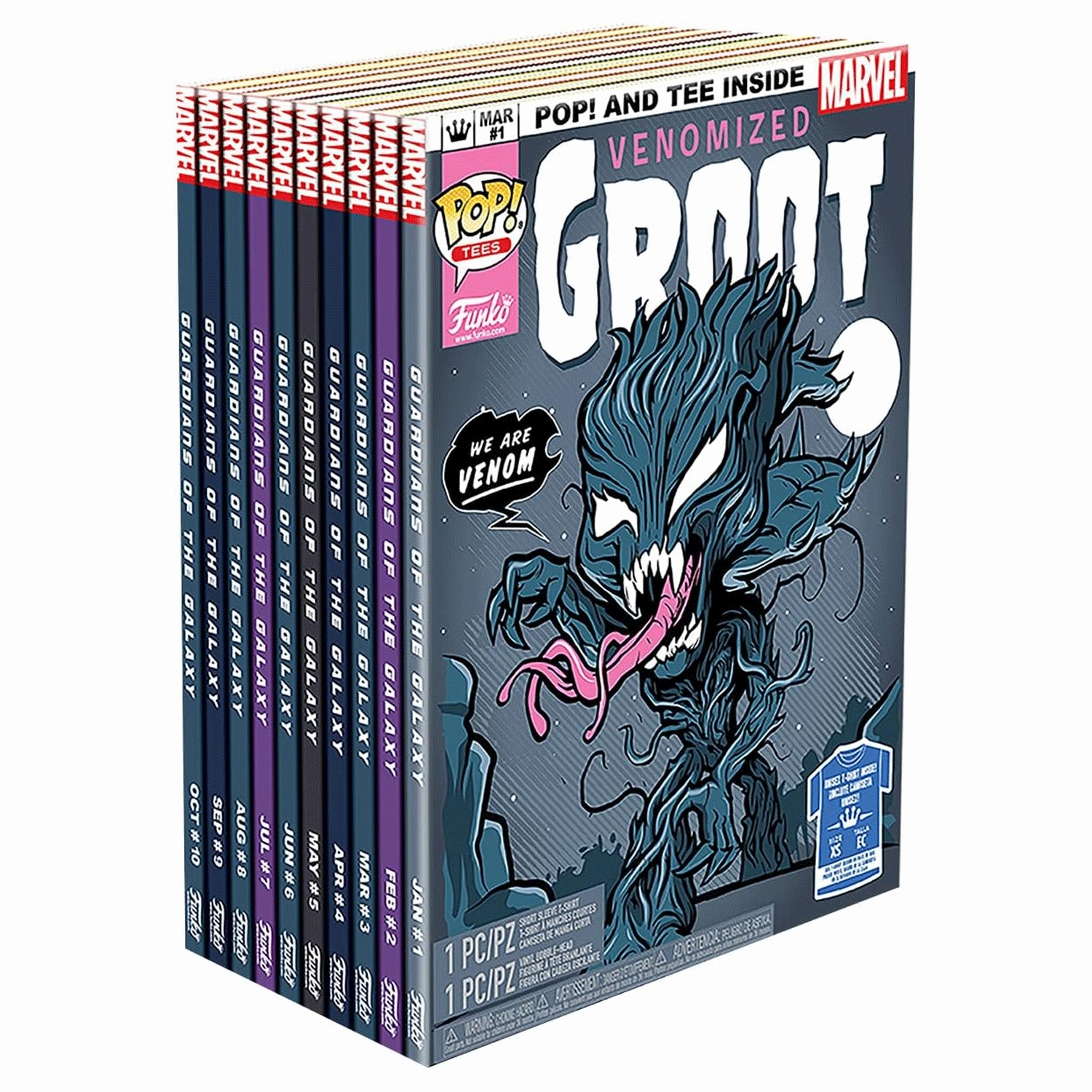 Marvel Venom Groot Pop! Vinyl and Tee Set