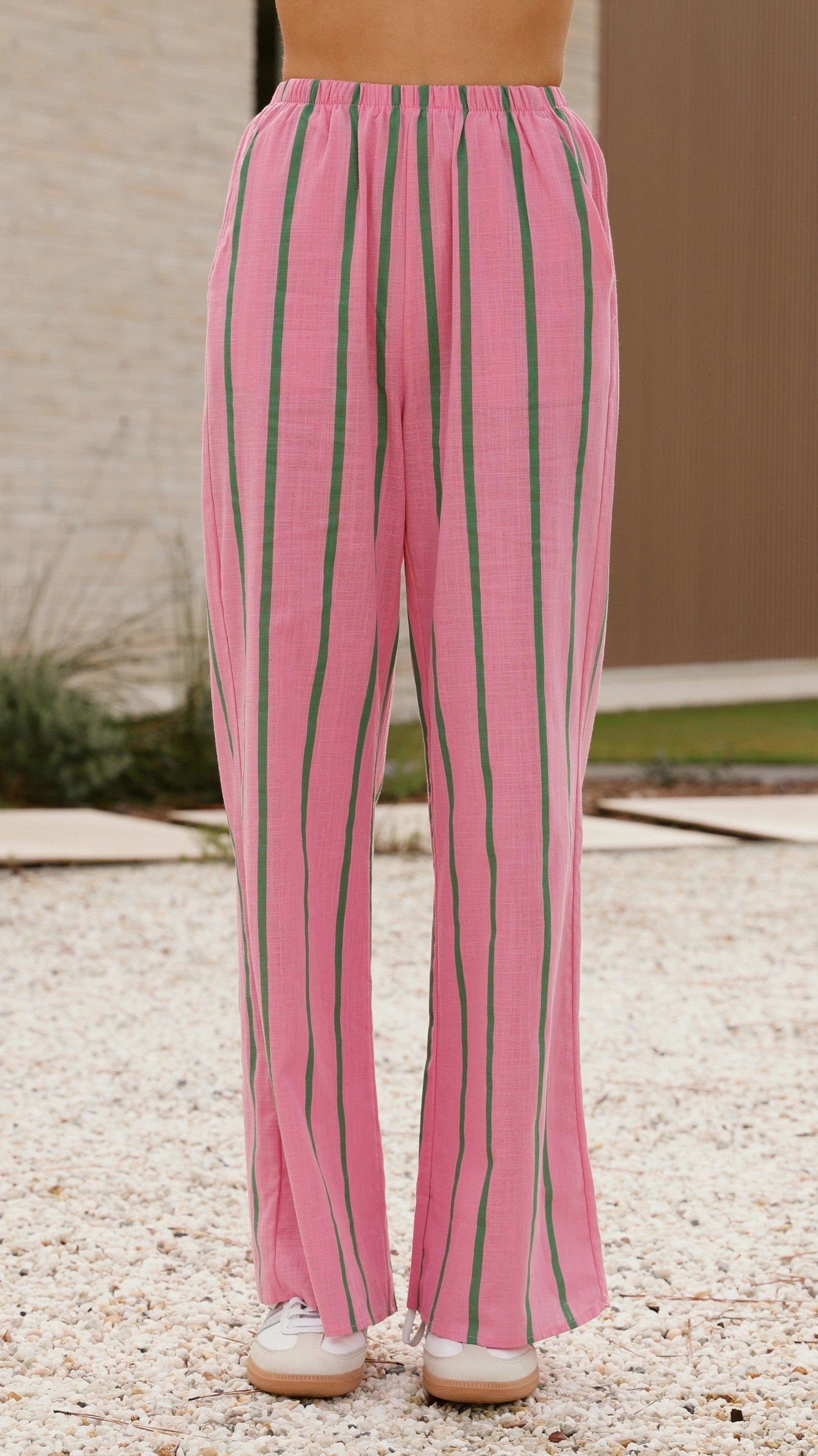Matcha Long Sleeve Top and Pants Set - Teal / Pink