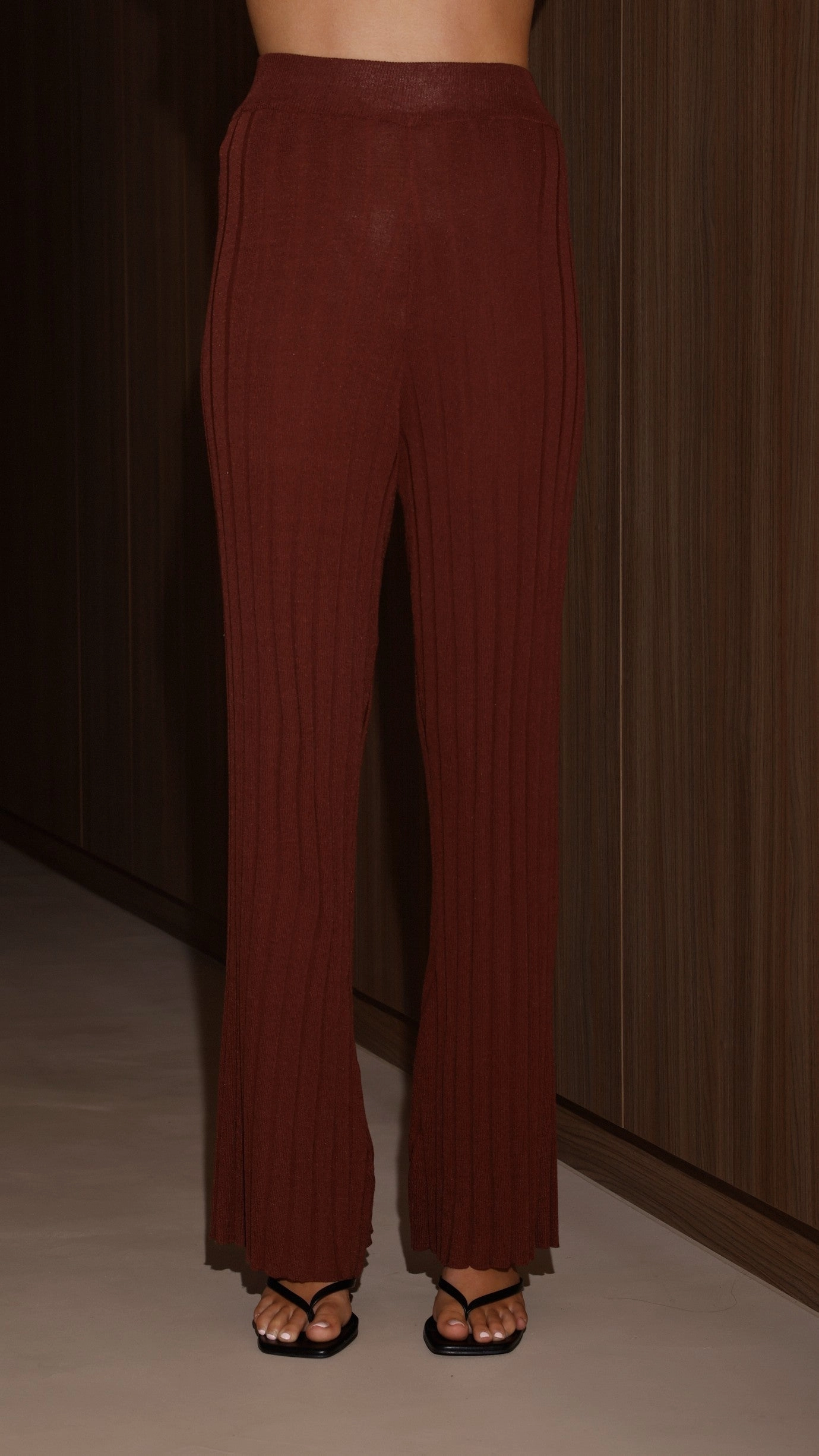 Megan Knit Pants - Chocolate