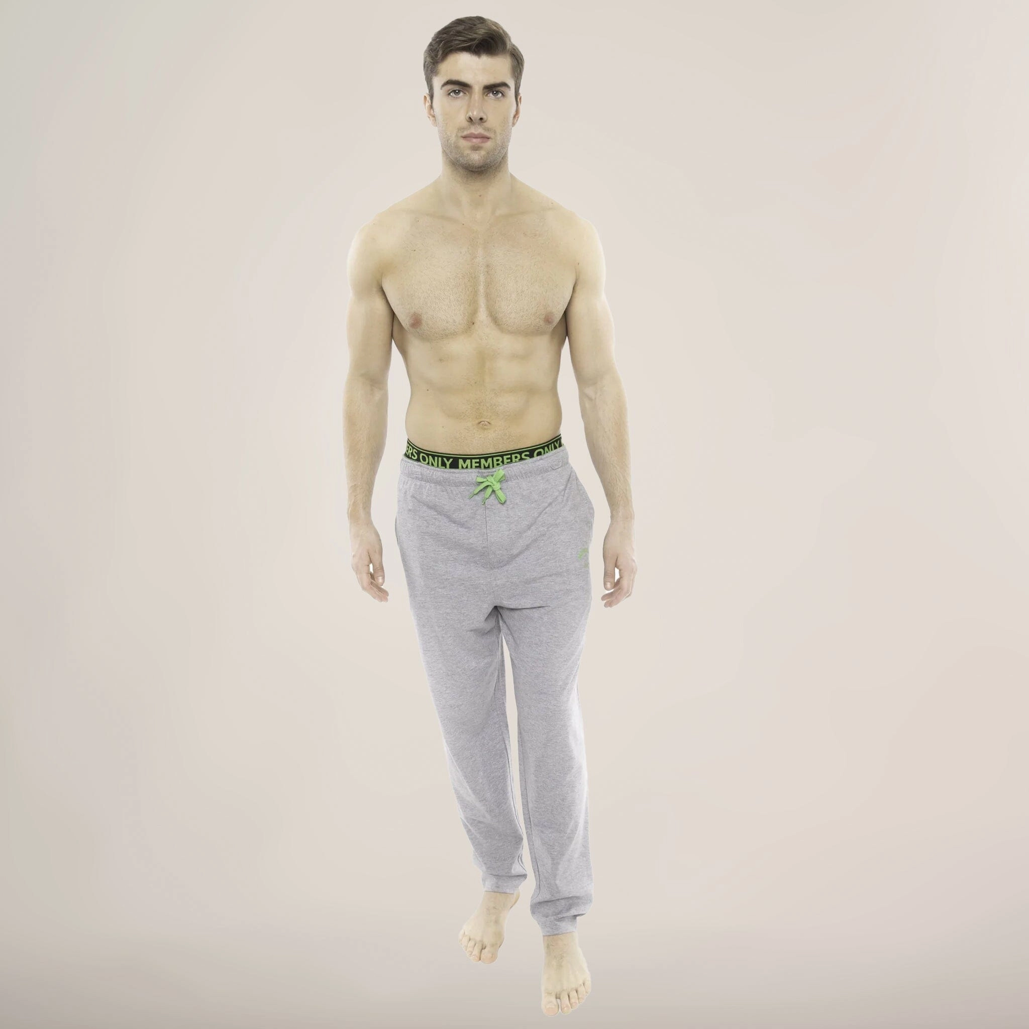 Members Only Heather Contrast Elastic Sleep Pants