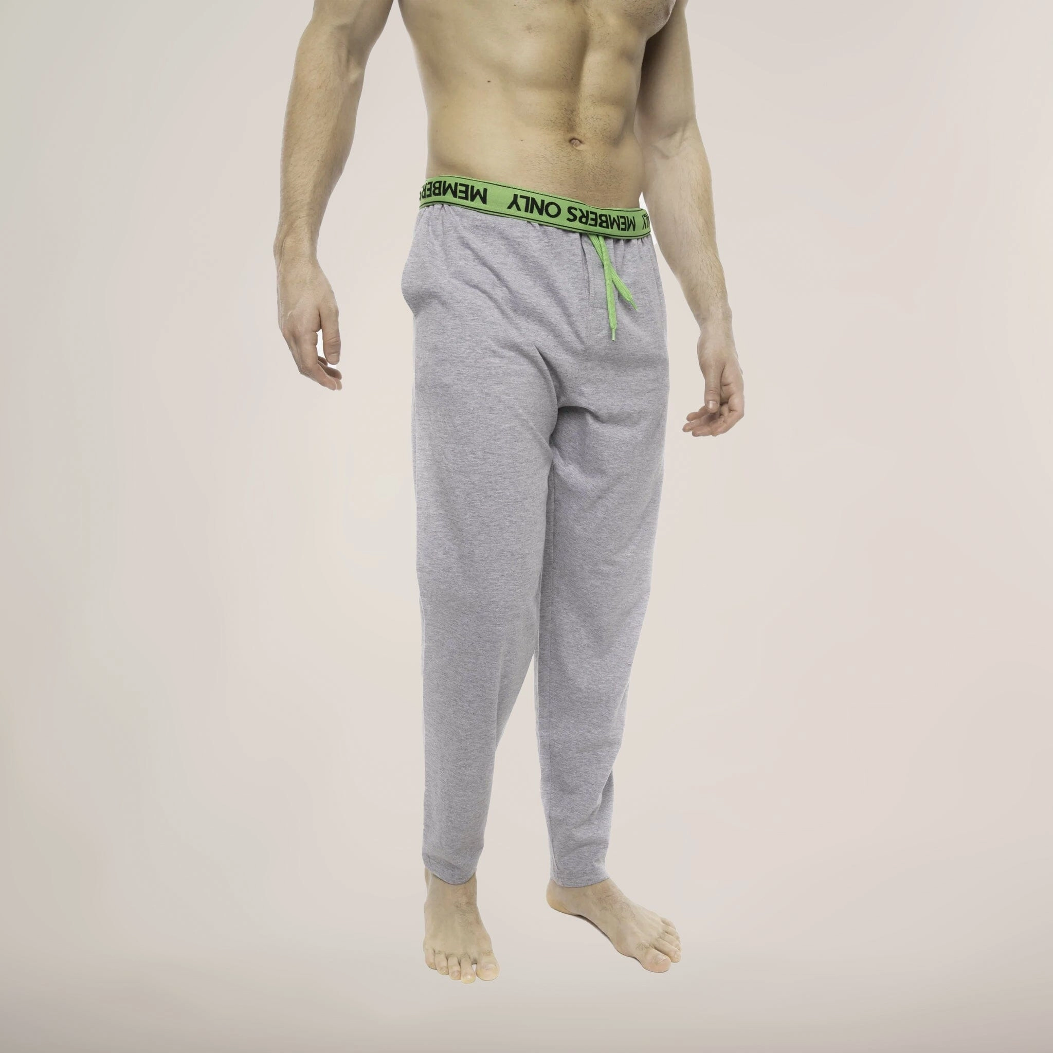 Members Only Heather Contrast Elastic Sleep Pants