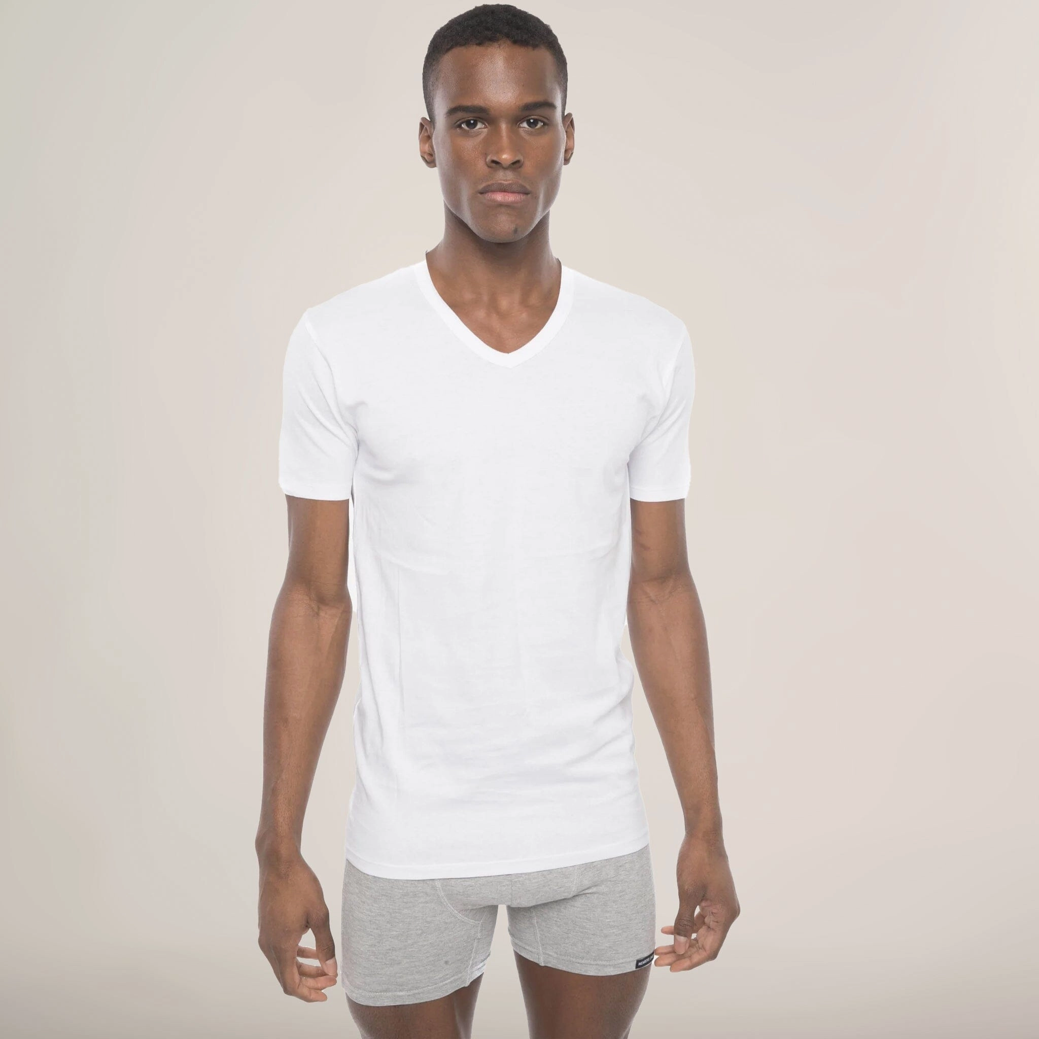 Members Only Men's 3PK Cotton V-Neck T-Shirt