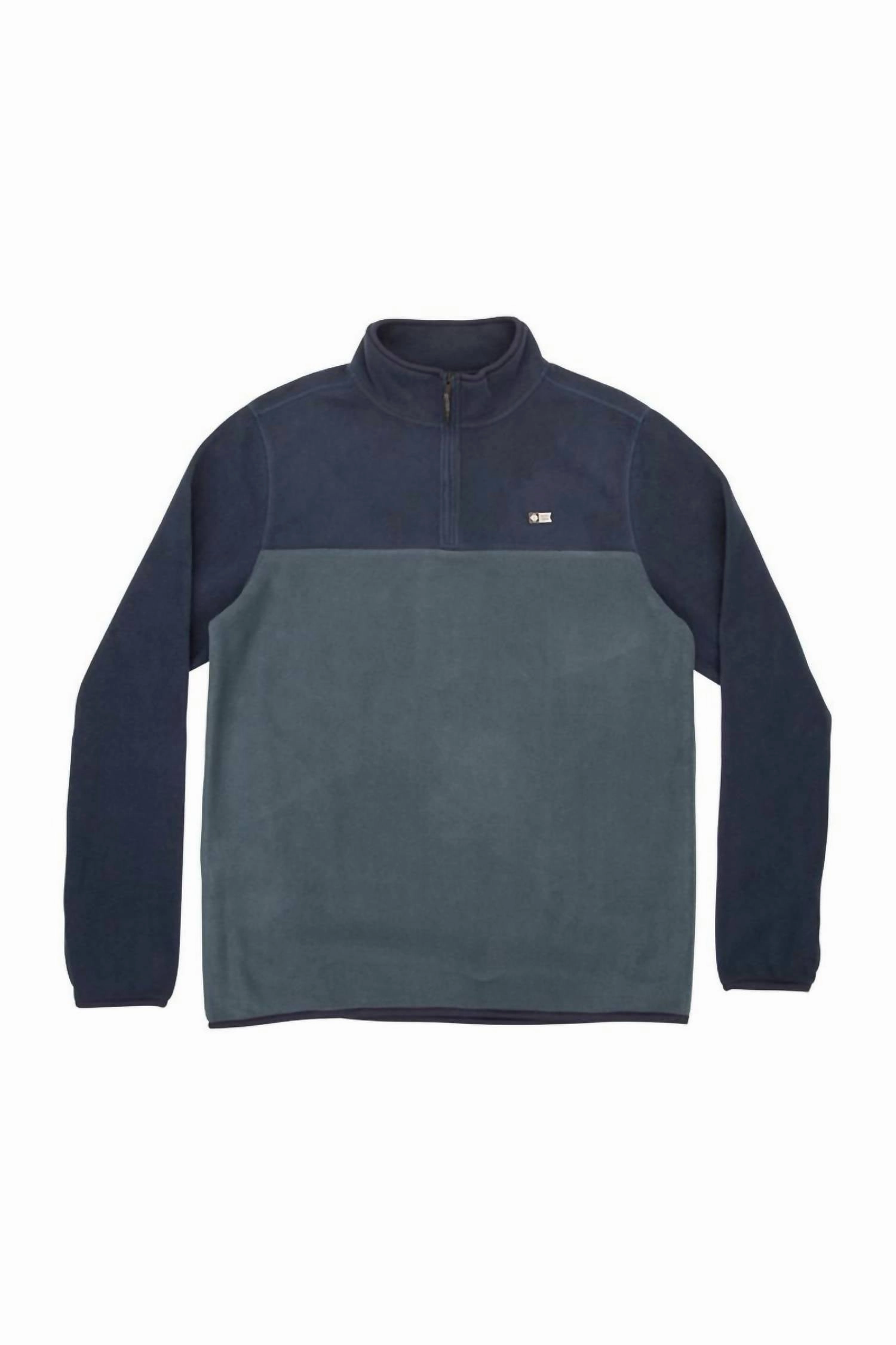 Men's Ballast Quarter Zip Fleece Pullover In Navy