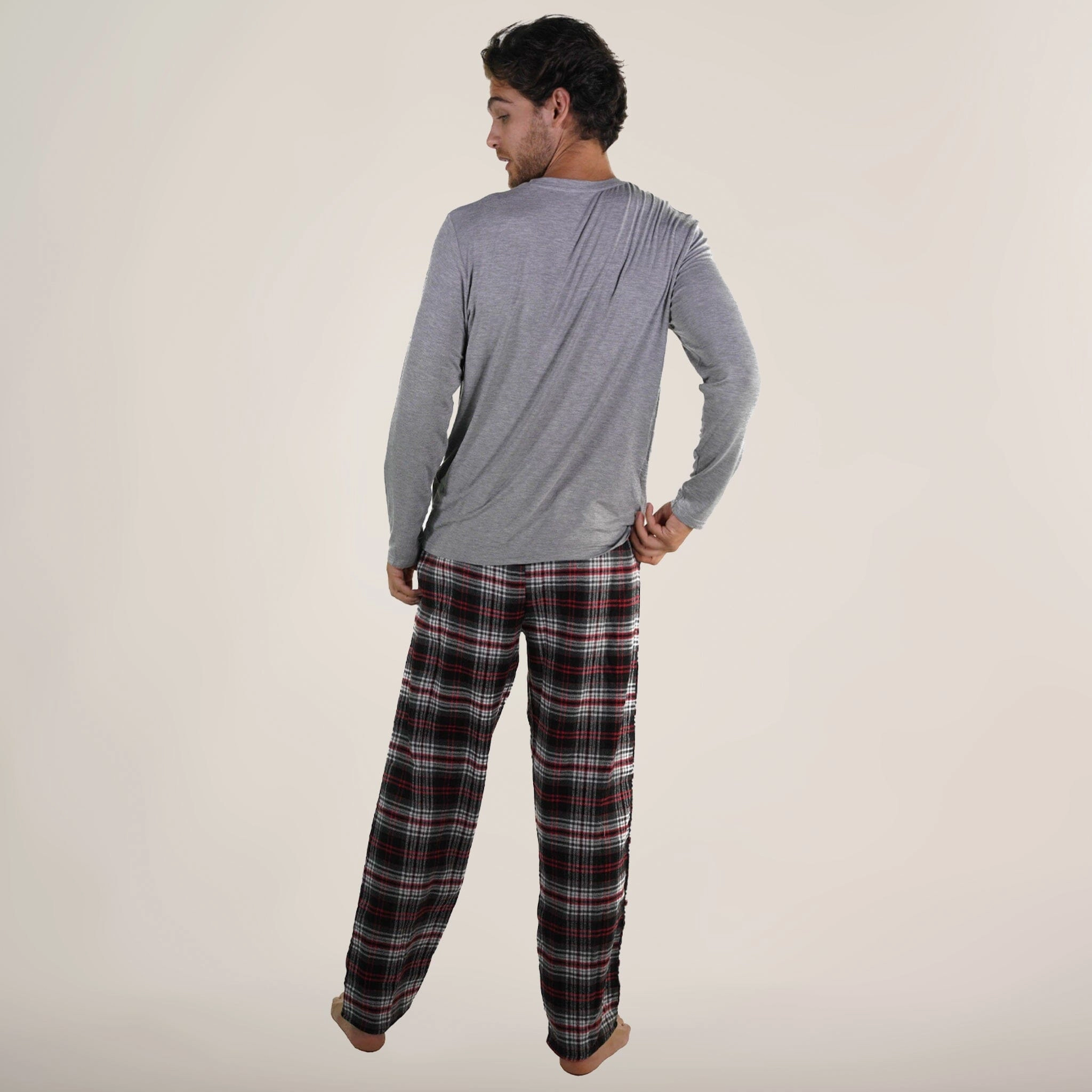 Men's Bamboo Rayon Long Sleeve Knit Sleep Shirt