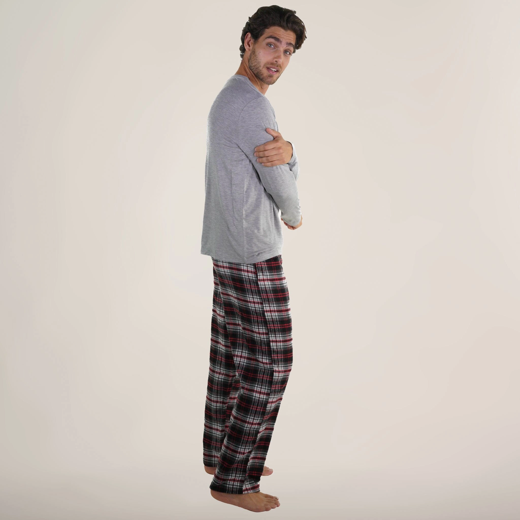 Men's Bamboo Rayon Long Sleeve Knit Sleep Shirt