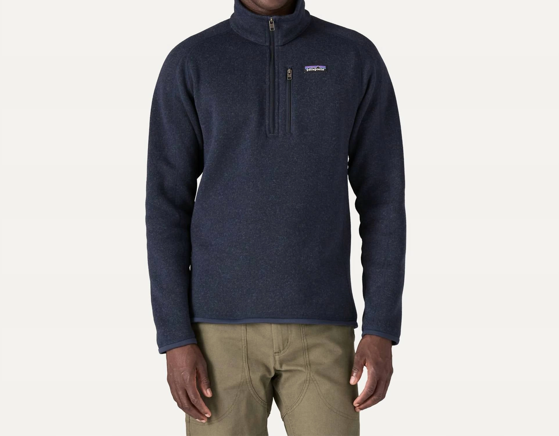 Men's Better 1/4 Zip Sweater In New Navy