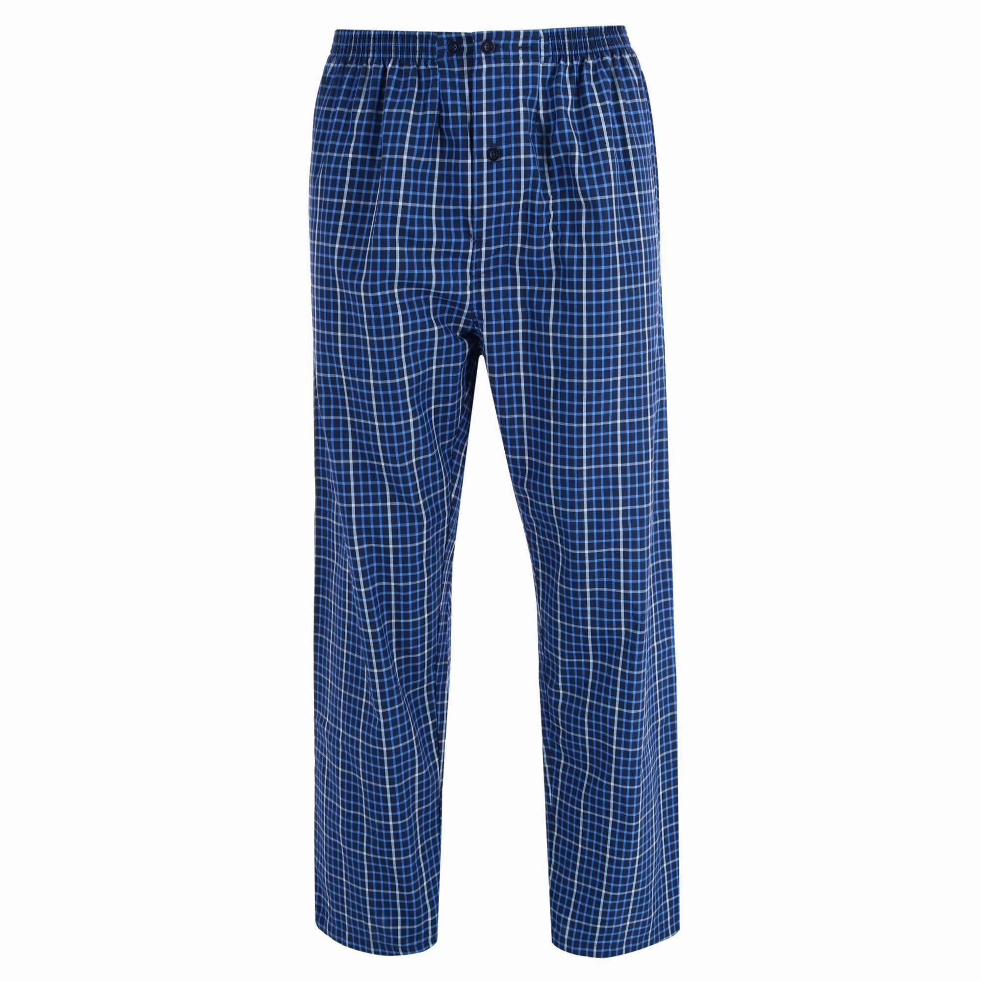 Men's Big & Tall Broadcloth Long Sleeve Pajama Set