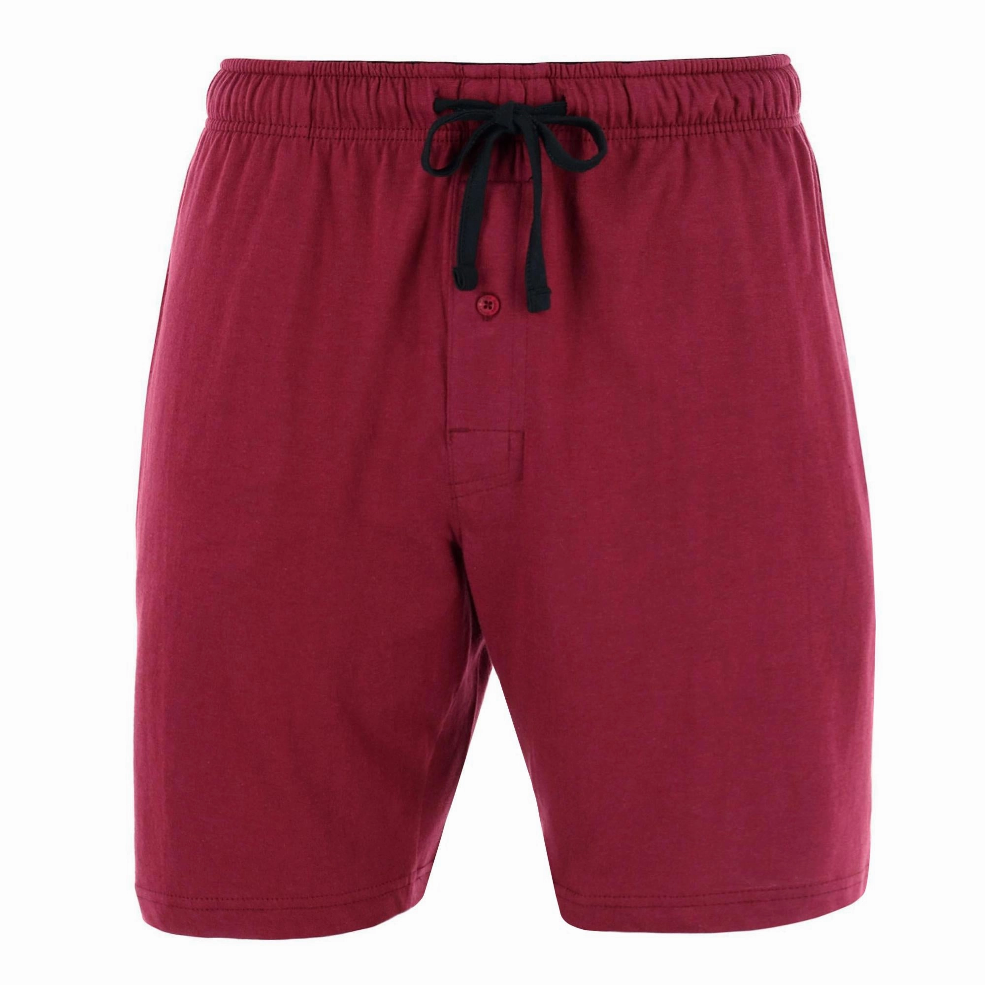 Men's Big & Tall Knit Pajama Lounge Short with Side Pockets