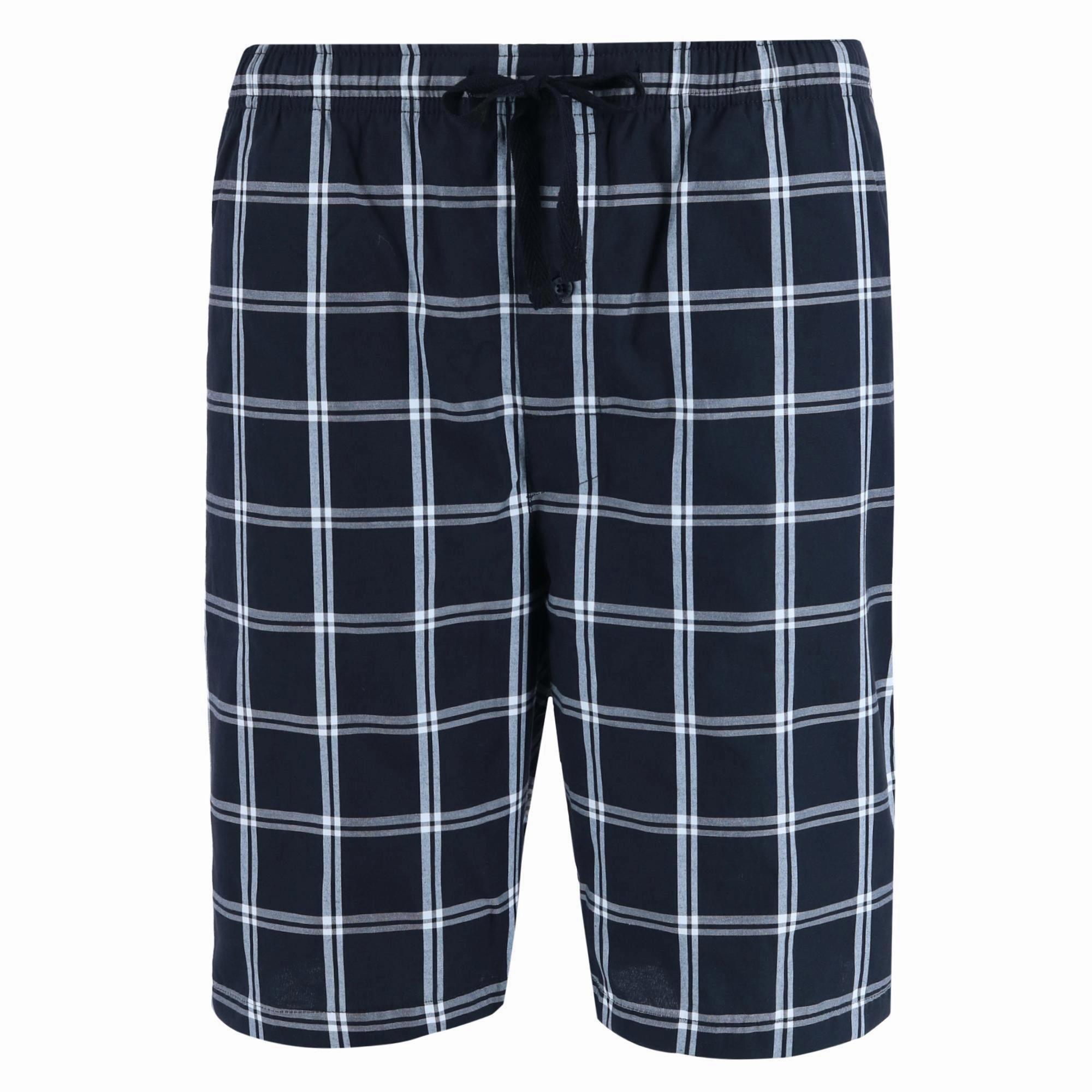 Men's Big and Tall Woven Cotton Pajama Sleep Shorts