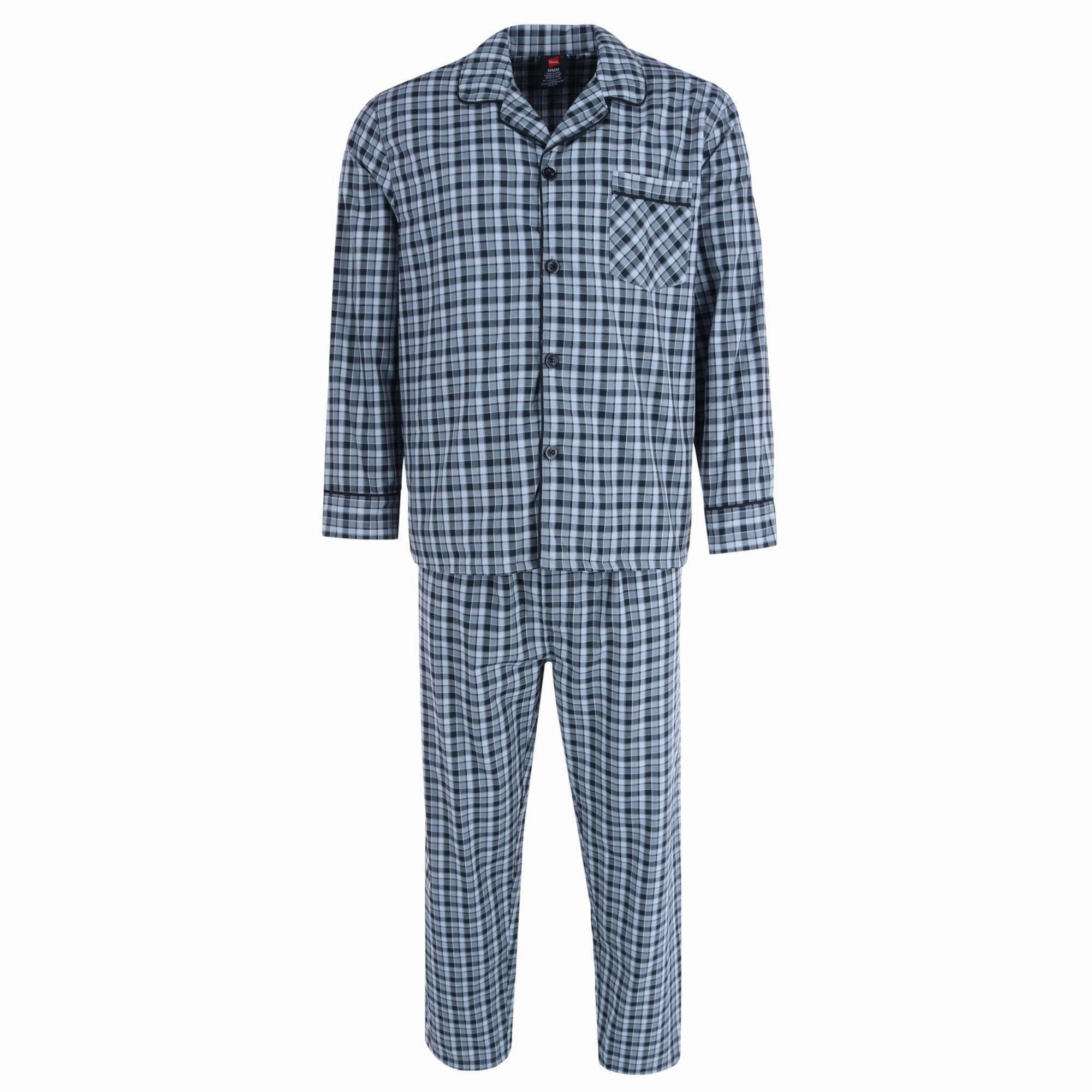 Men's Broadcloth Long Sleeve Pajama Set