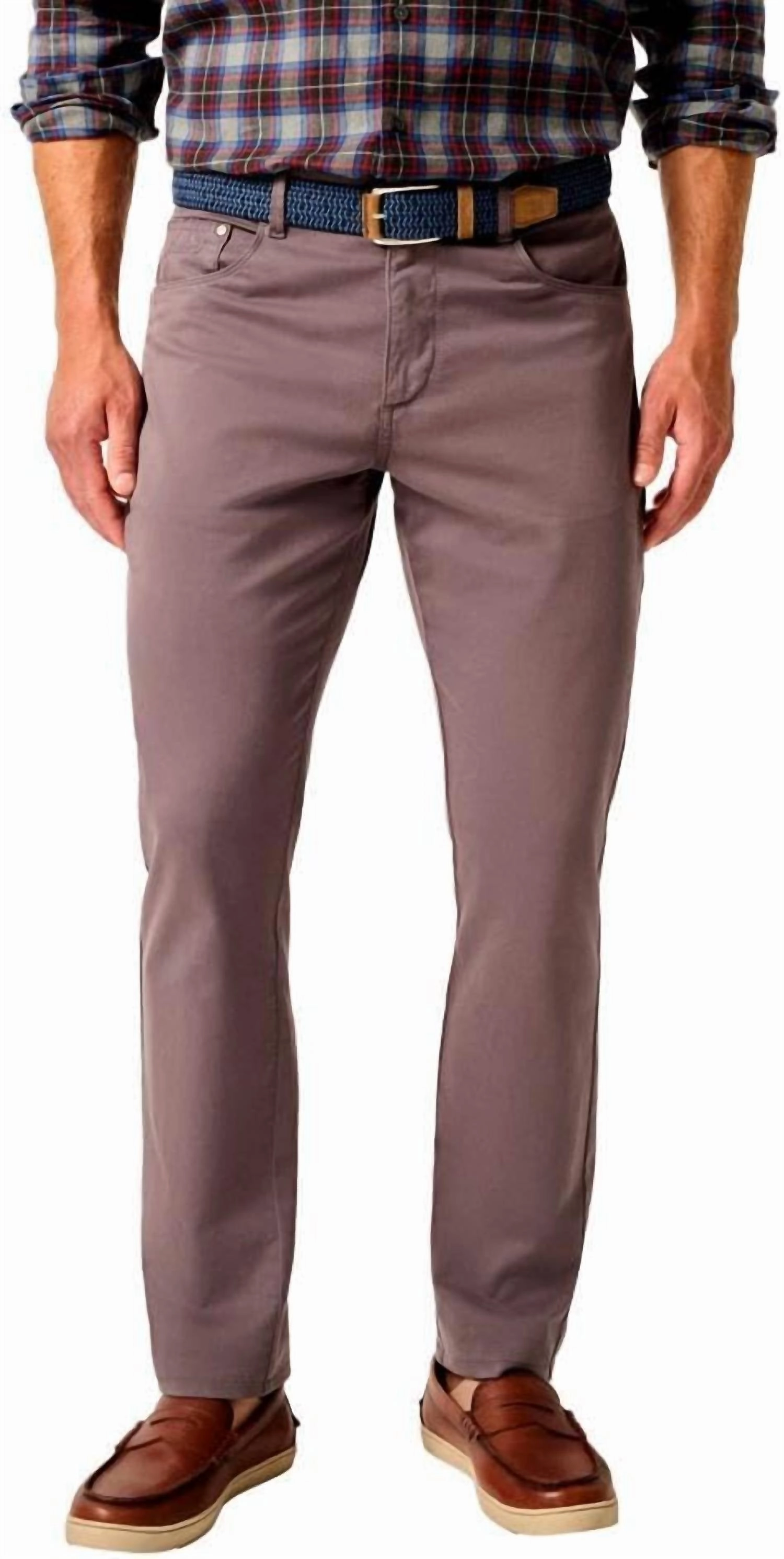 Men's Carmel Sateen 5-Pocket Pant In Pewter