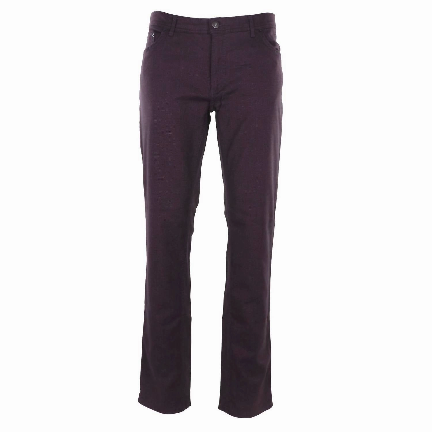 Men's Cooper Regular Fit Wool-Look Five Pocket In Merlot