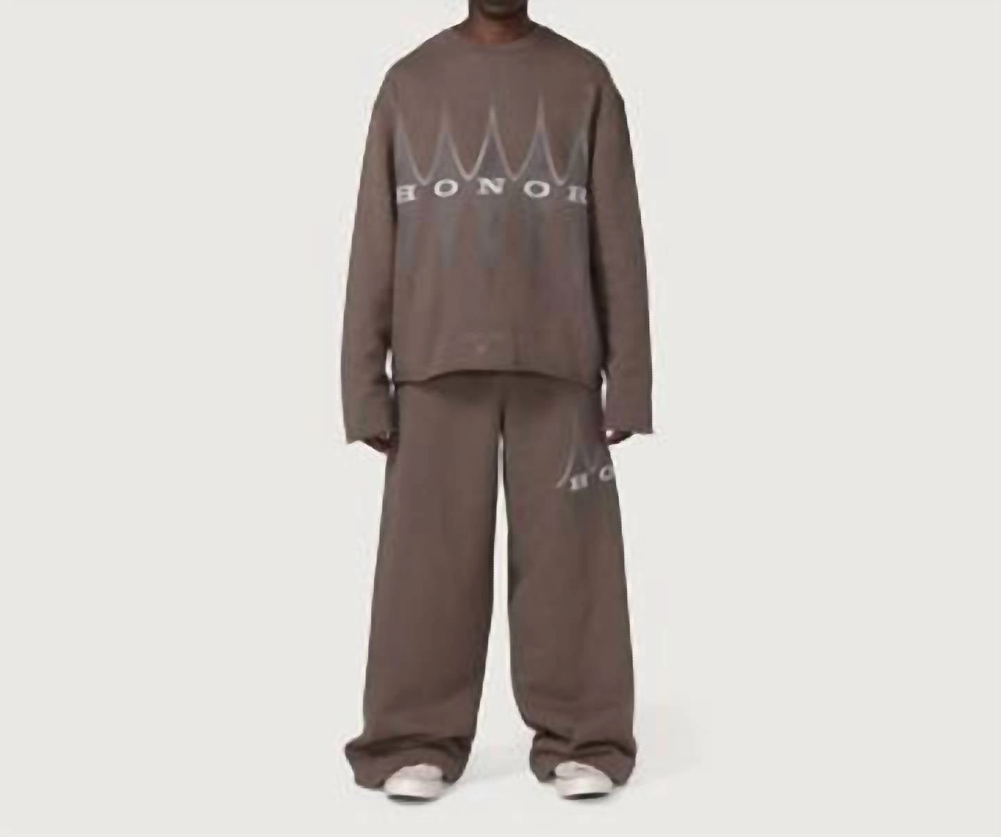 Men's Crease Pant In Brown