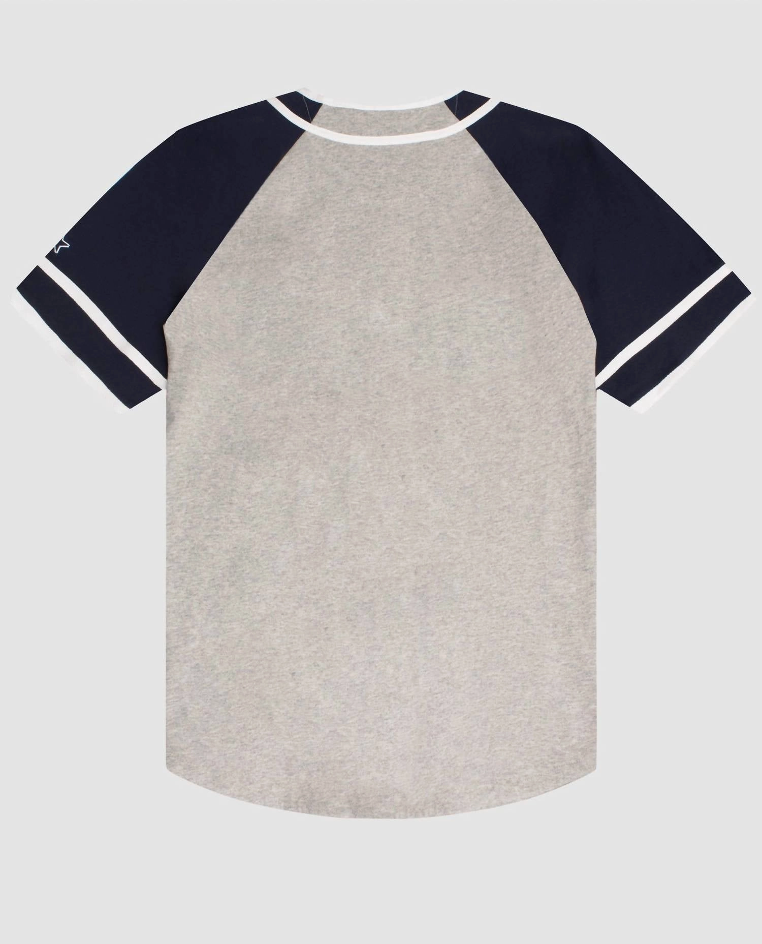 Men's Dallas Cowboys Button-Front Cotton Starter Baseball Jersey In Grey
