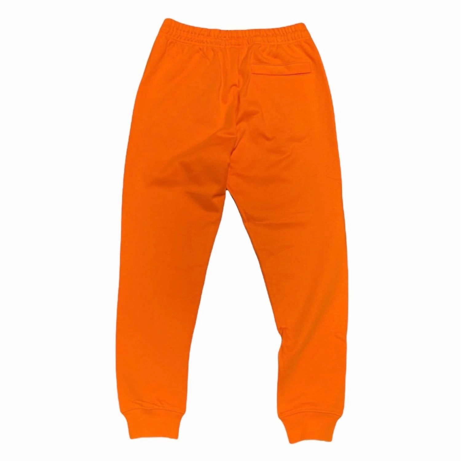 Men's Double Eye Sword Rhinestone Sweatpants In Orange