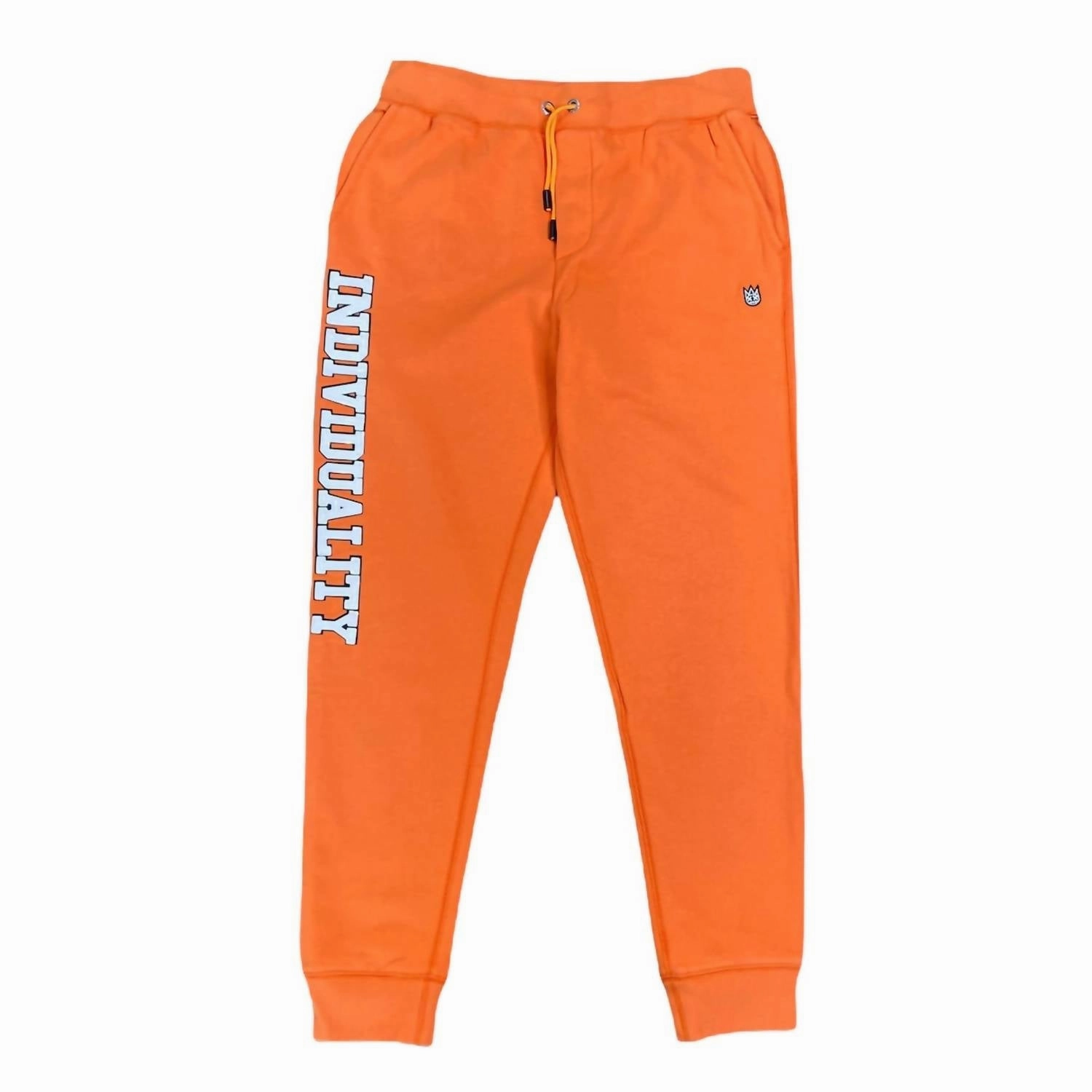 Men's Fleece Sweatpants In Orange