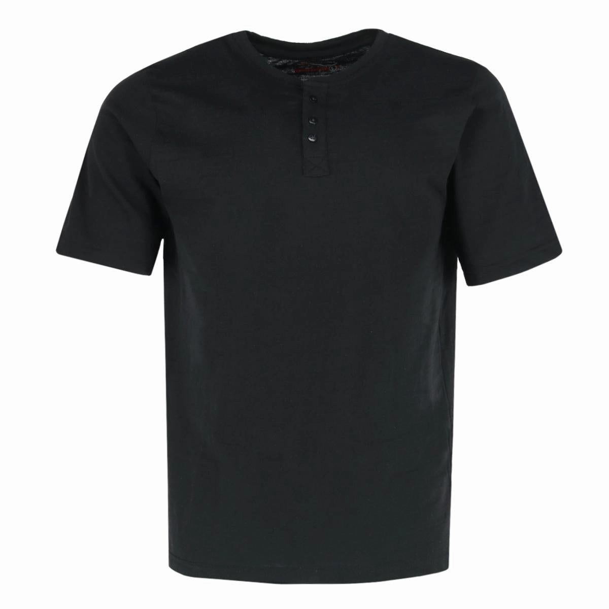 Men's Henley Short Sleeve and Plaid Pajama Pant Set
