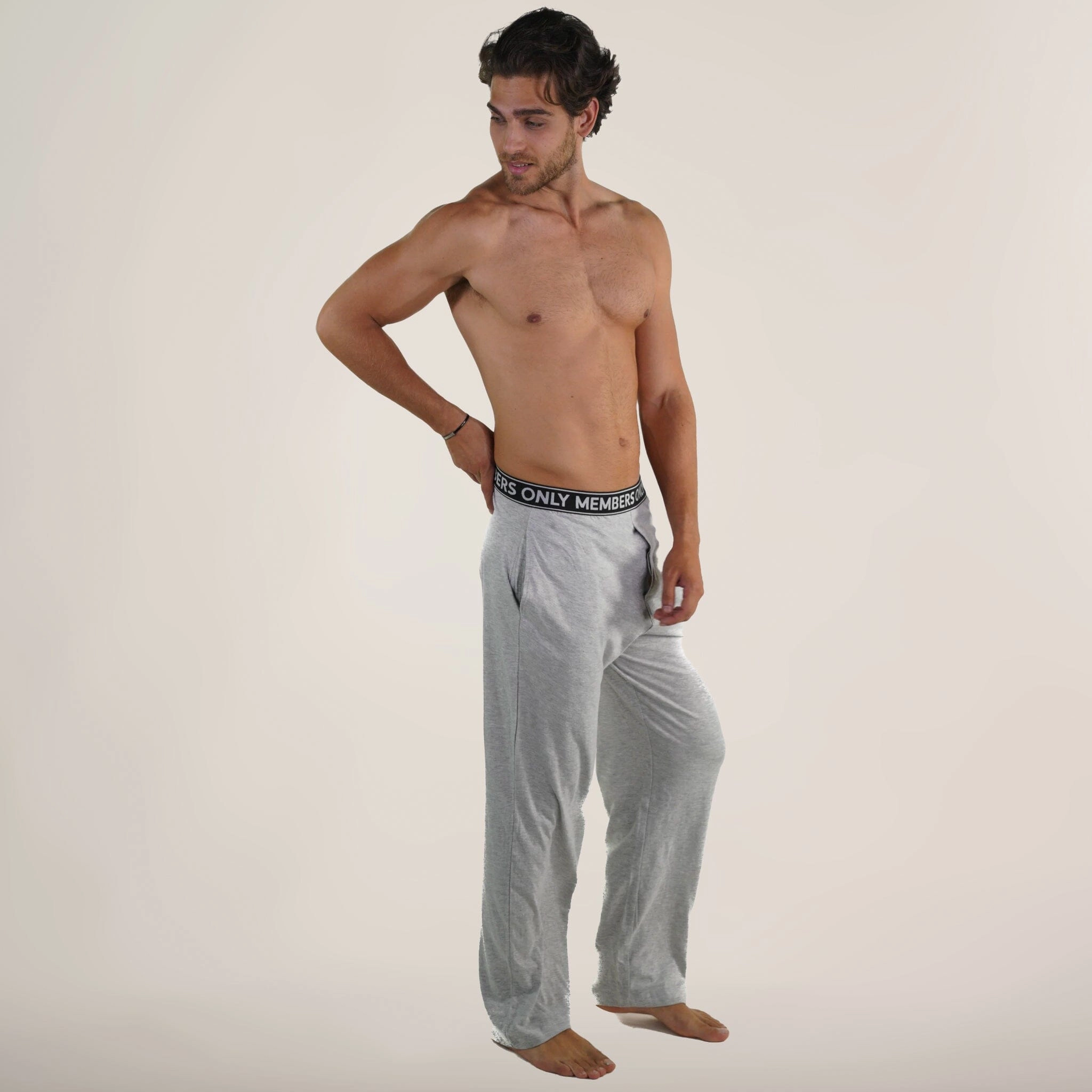 Men's Jersey Sleep Pant Logo Elastic