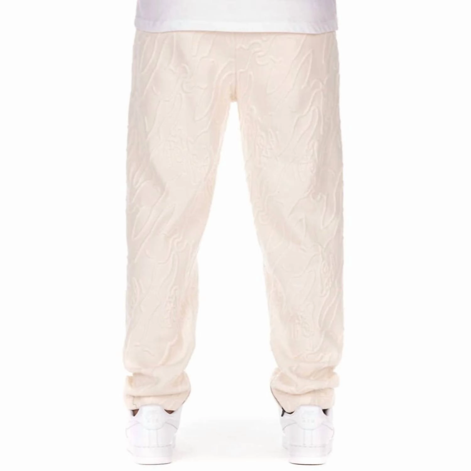 Men's Laced Sweatpants In Antique White