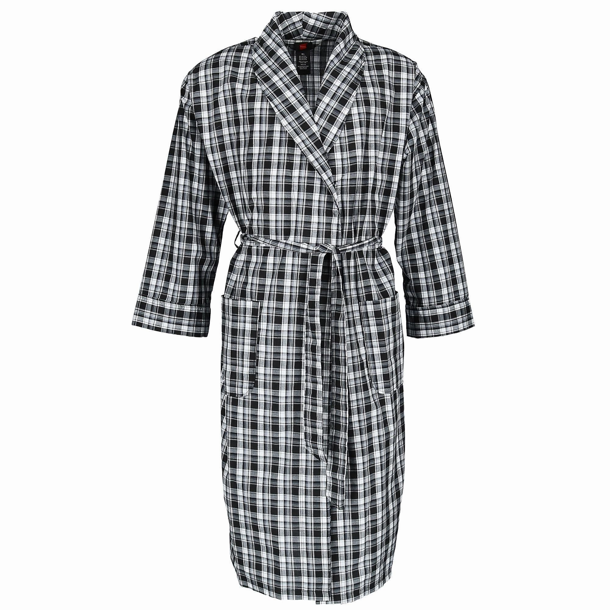 Men's Lightweight Woven Broadcloth Robe