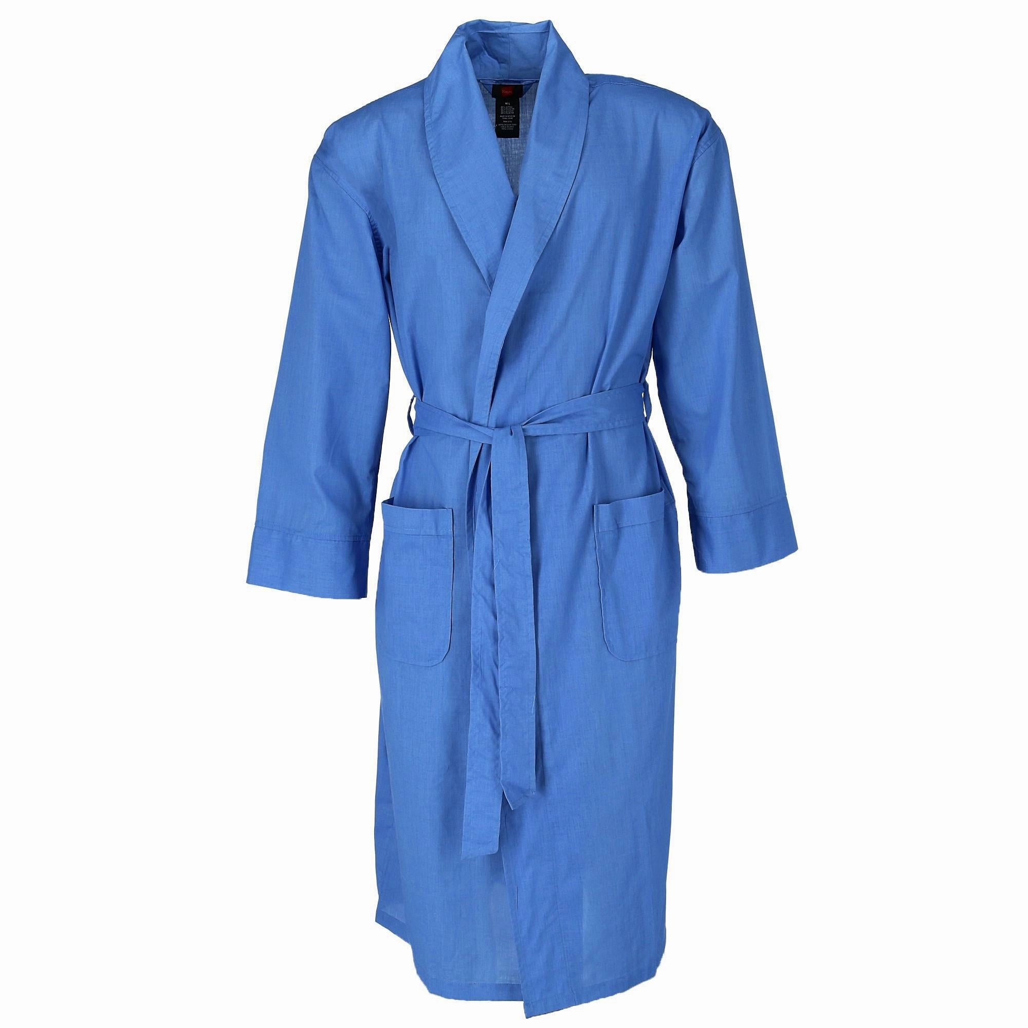 Men's Lightweight Woven Broadcloth Robe