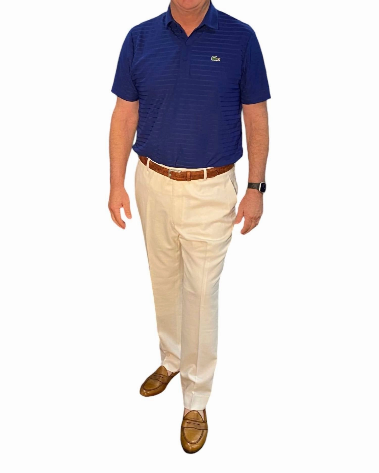 Men's Linen Blend Pants In Off White
