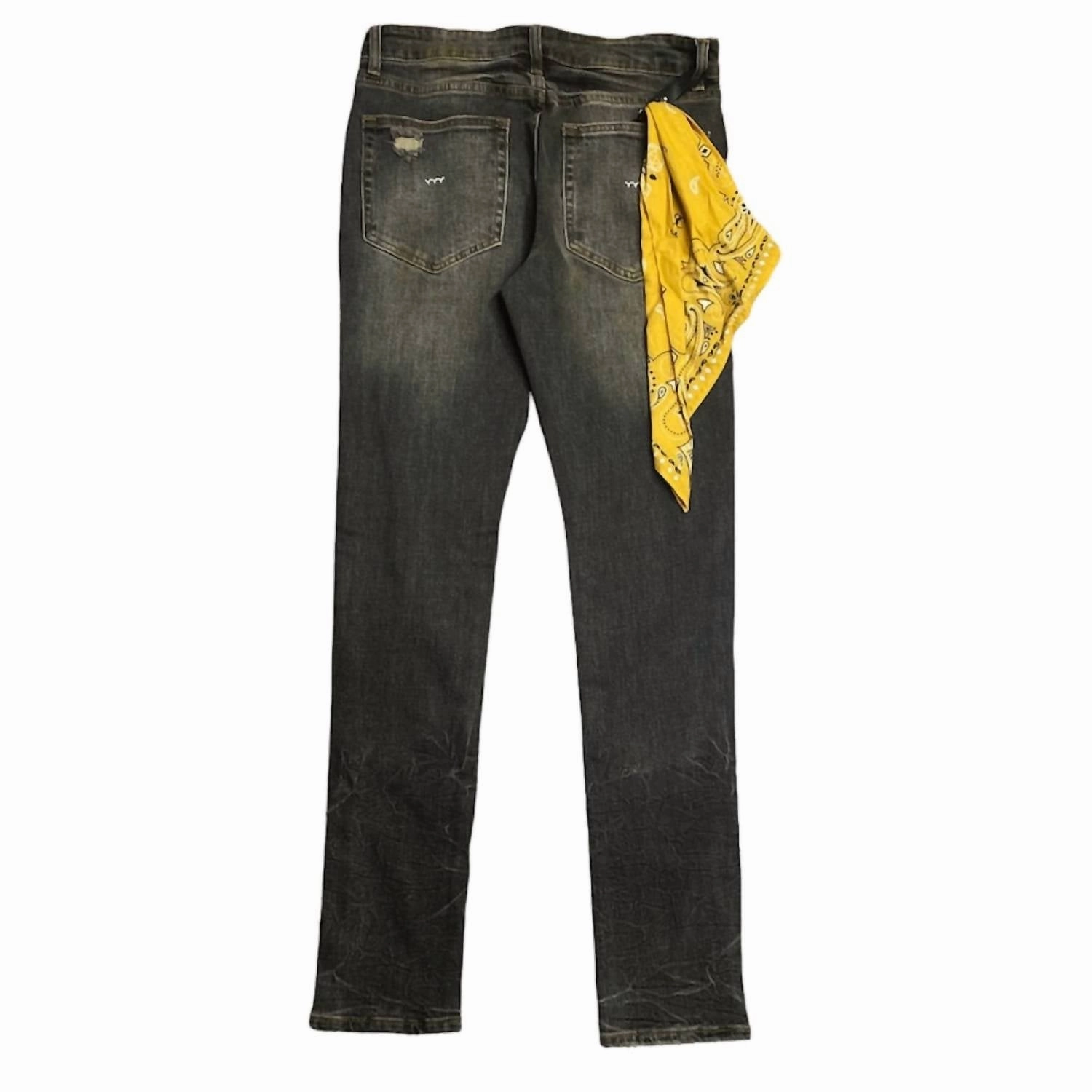 Men's Mcqueen 5 Slim Fit Jean In Smoke Black