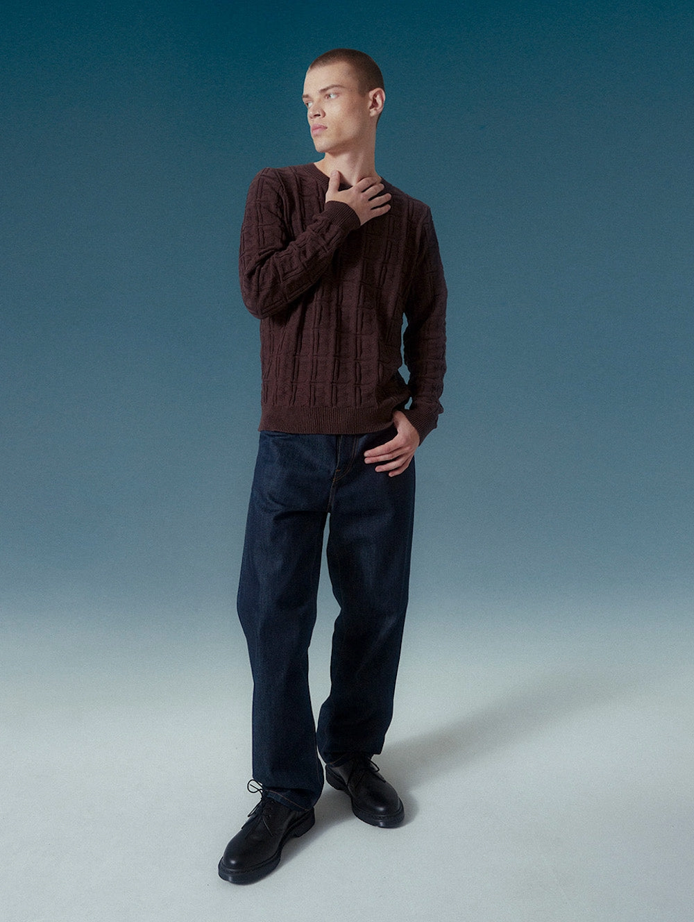 Men's Mono Organic Cotton Jacquard Sweater