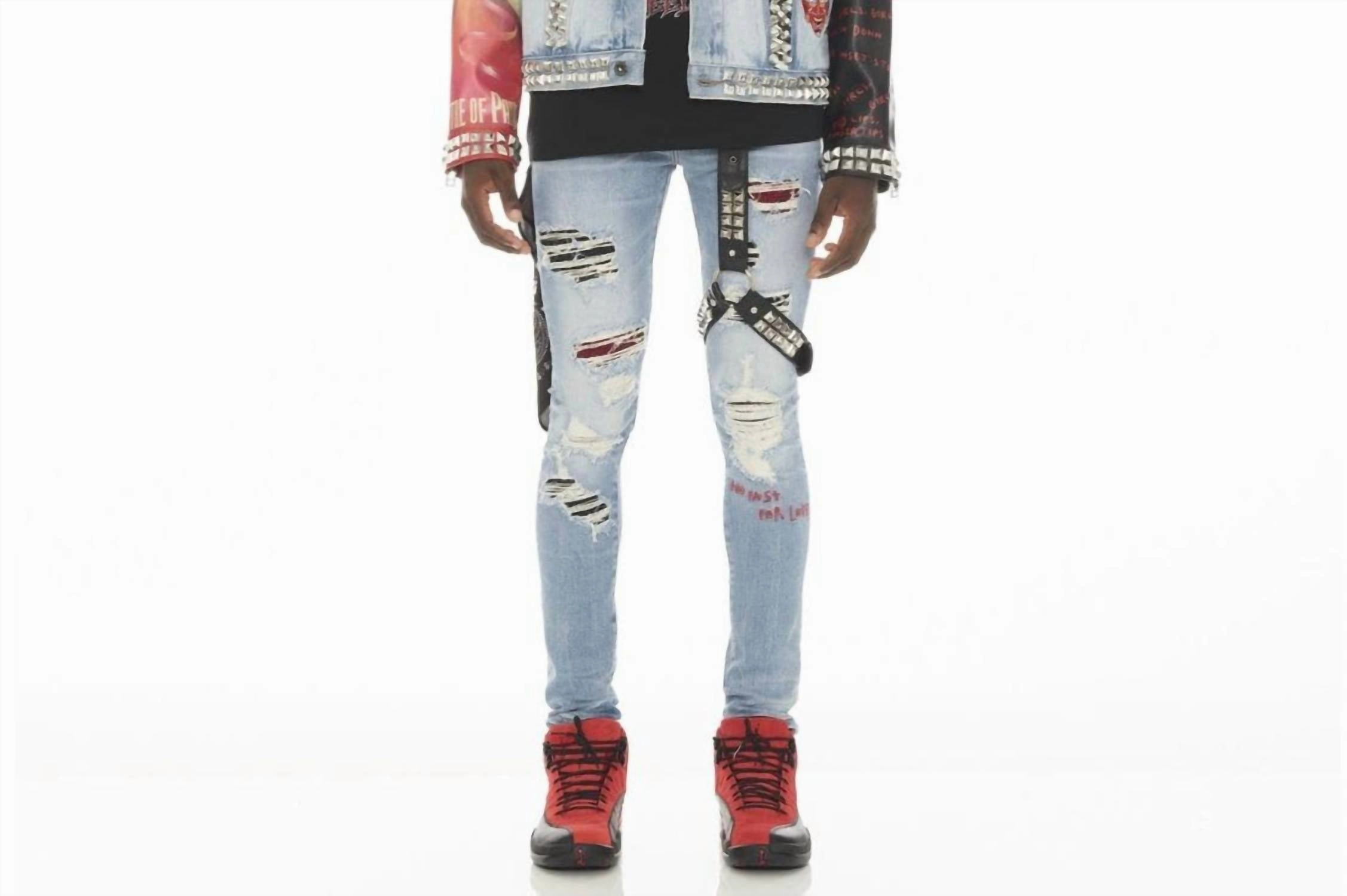 Men's Motley 220 Super Skinny Denim In Crue