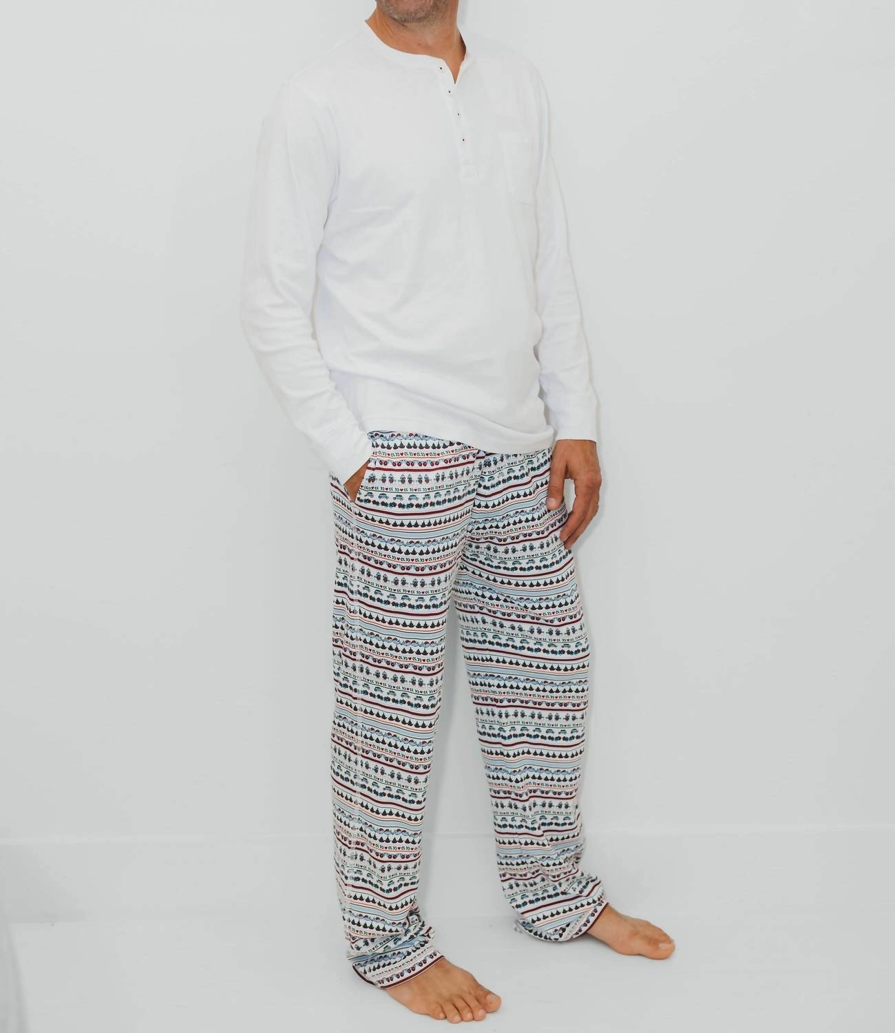 Men's Pj Set In Stroll