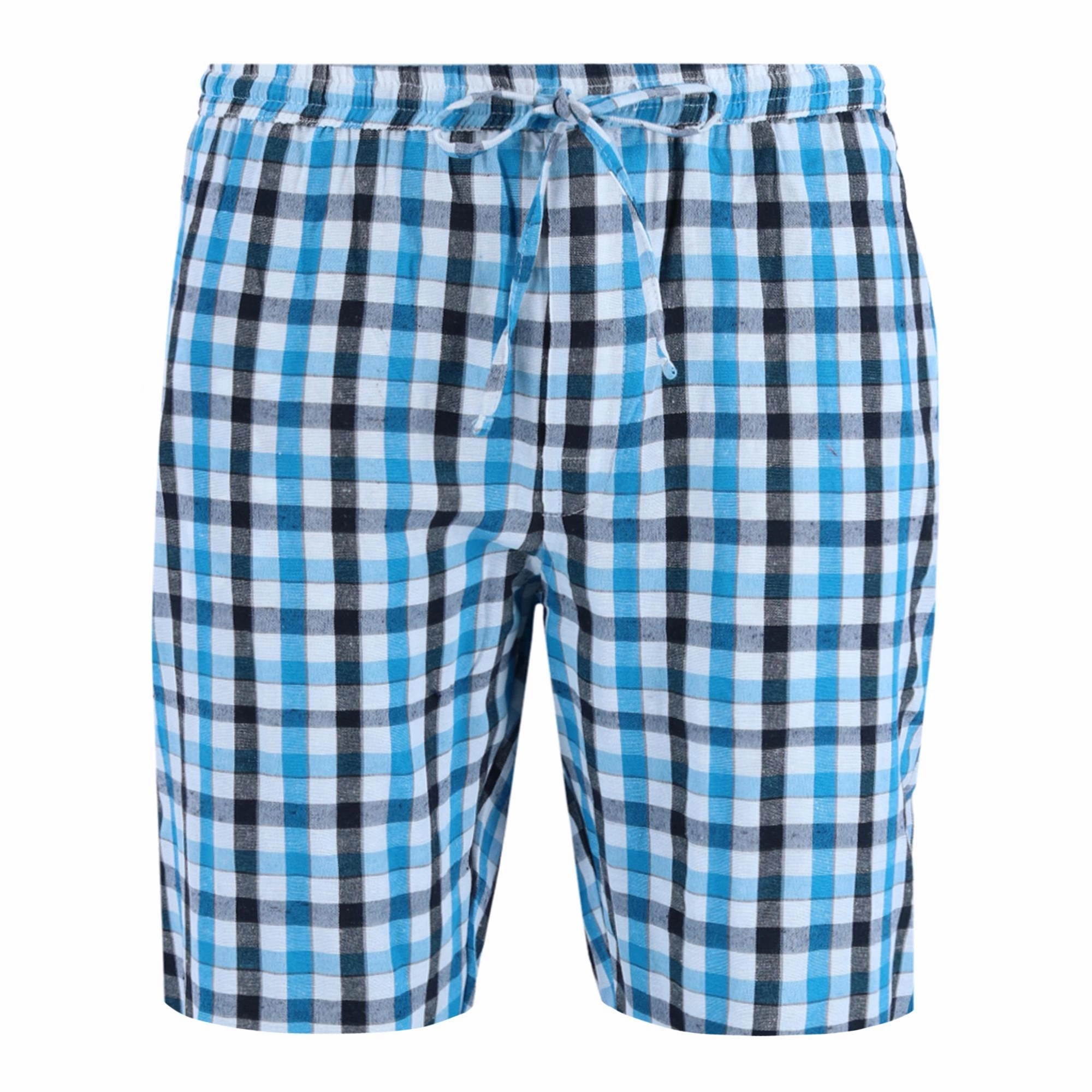 Men's Plaid Lounge Shorts