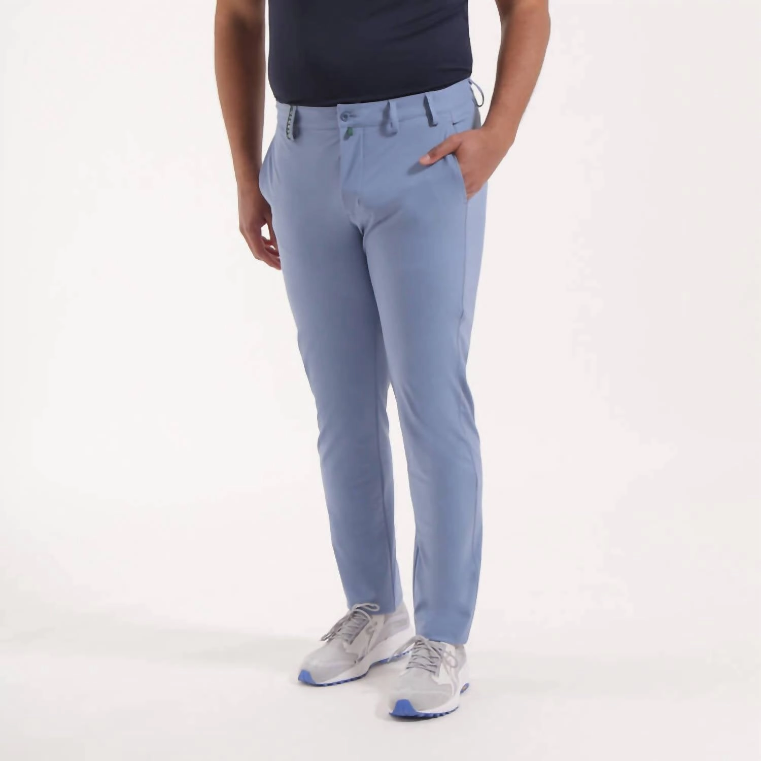 Men's Sassetto Four Way Stretch Trouser In Summer Blue