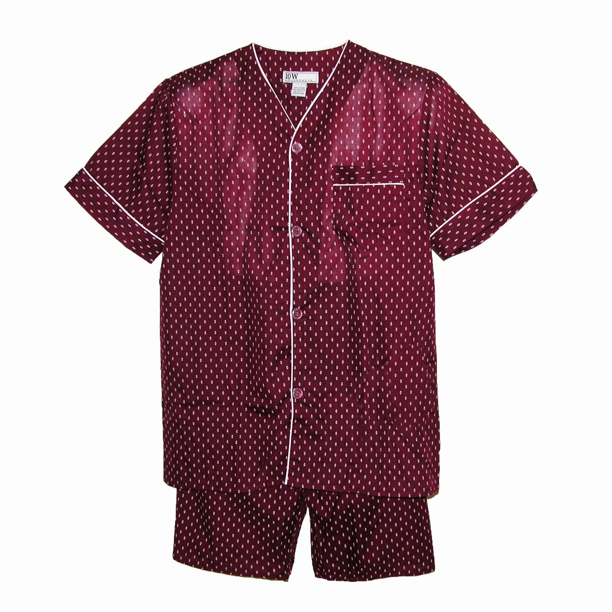 Men's Short Sleeve Short Leg Pajama Set