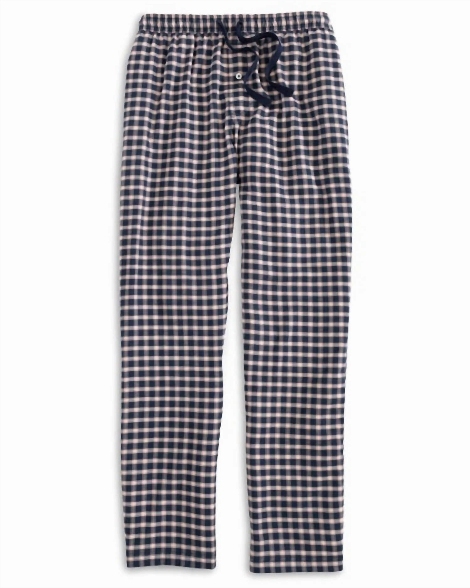 Men's Silverleaf Plaid Lounge Pant In Dress Blue