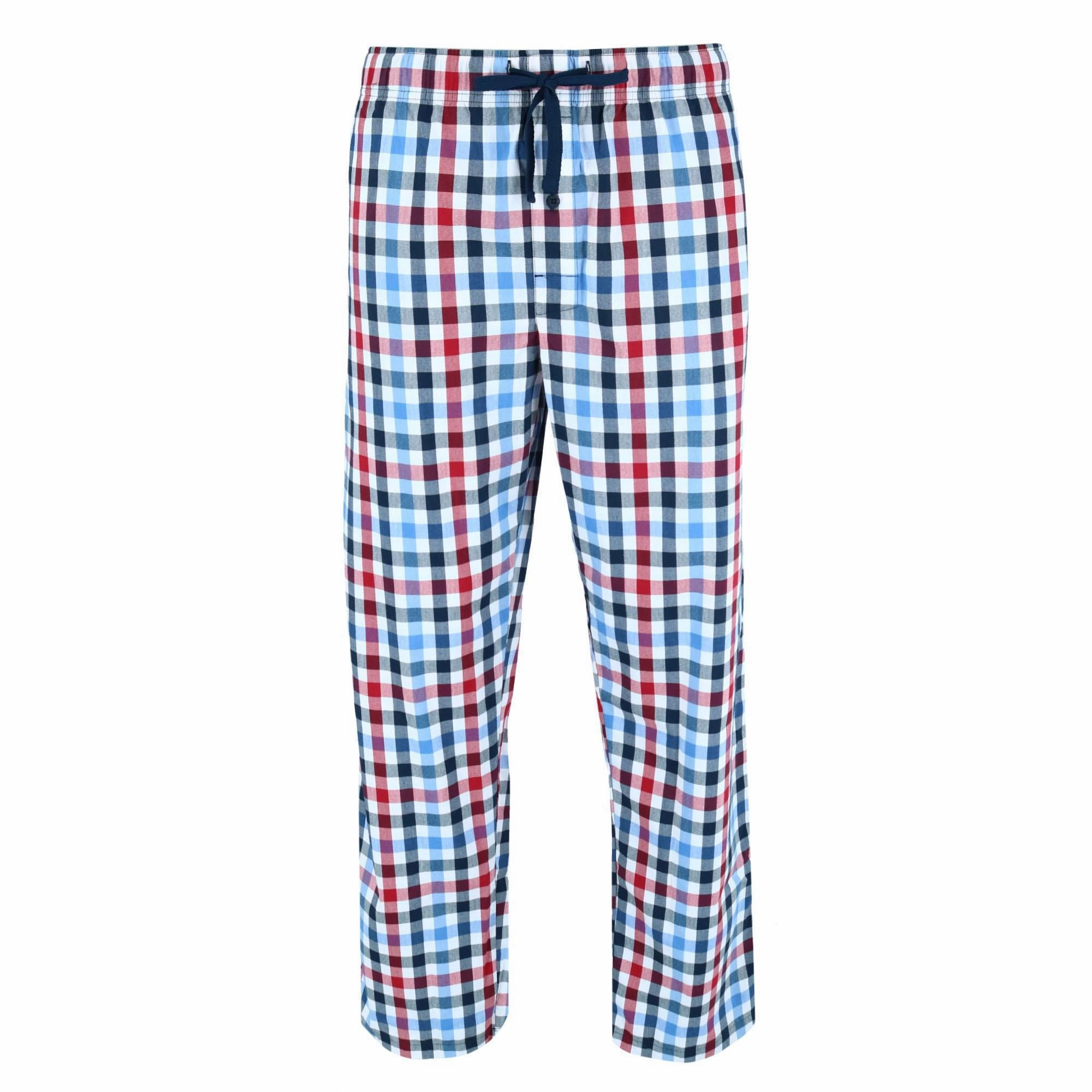 Men's Tag Free Comfort Flex Plaid Pajama Lounge Pant